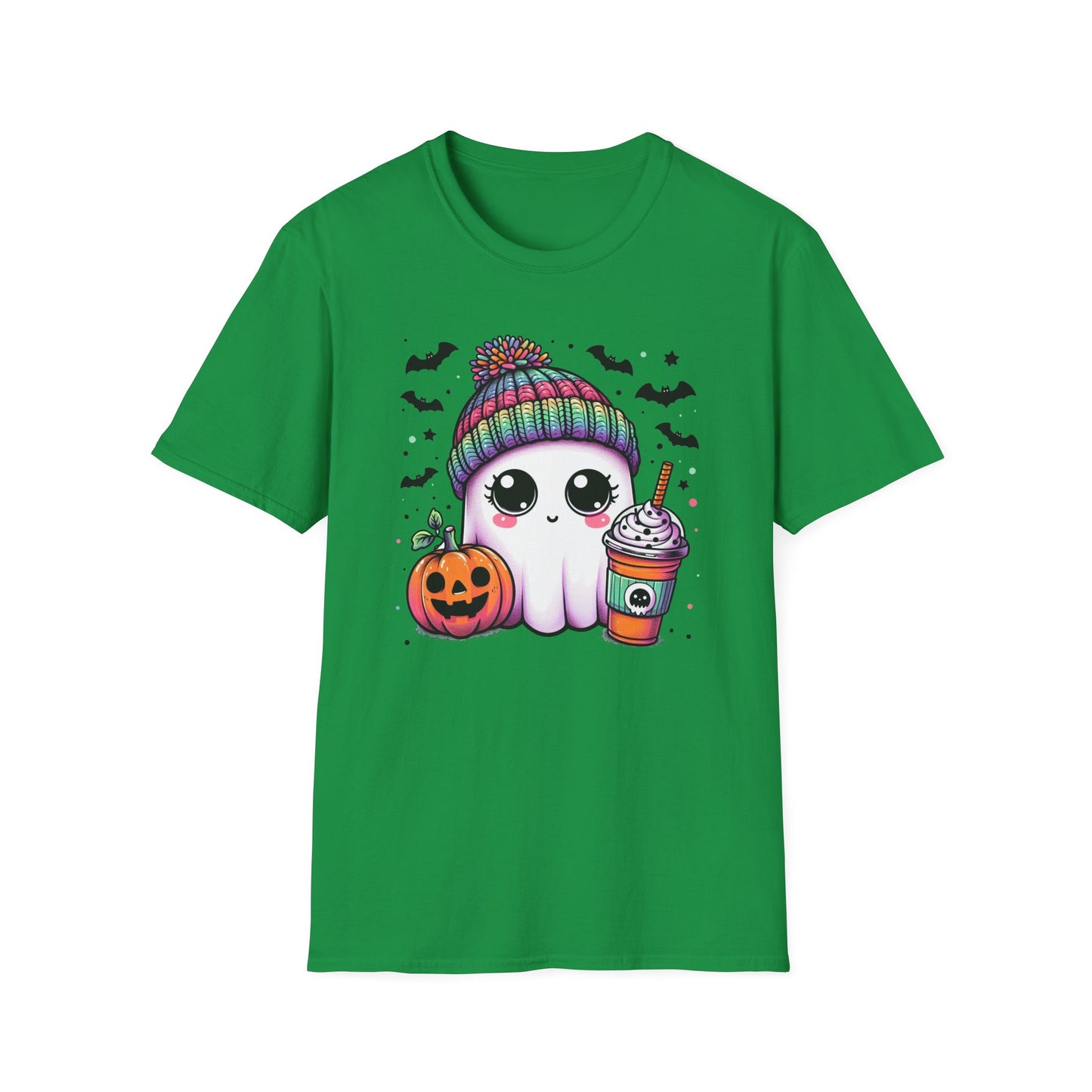 Halloween Ghost with Latte T-Shirt