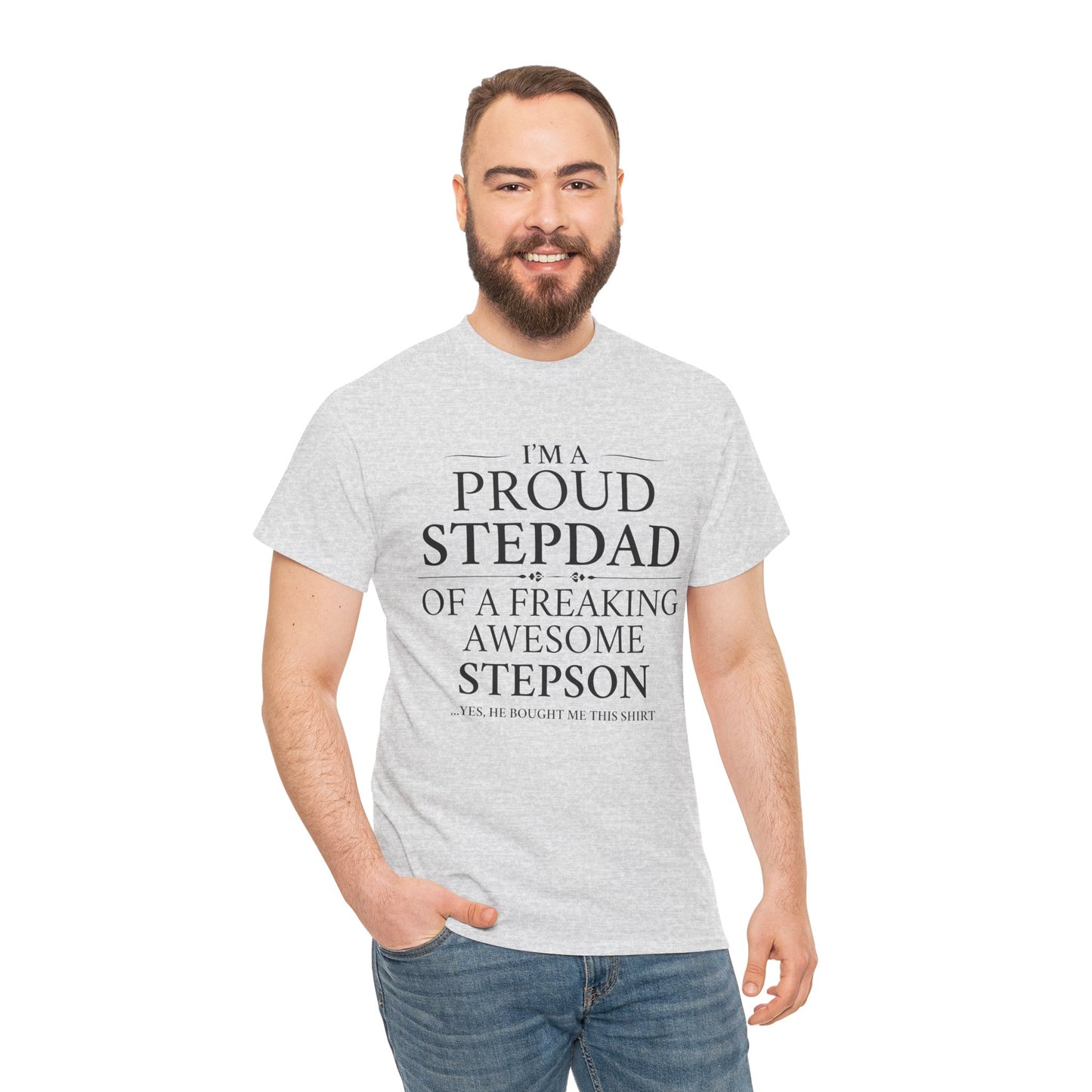 Proud Stepdad T-Shirt - From Your Loving Stepson