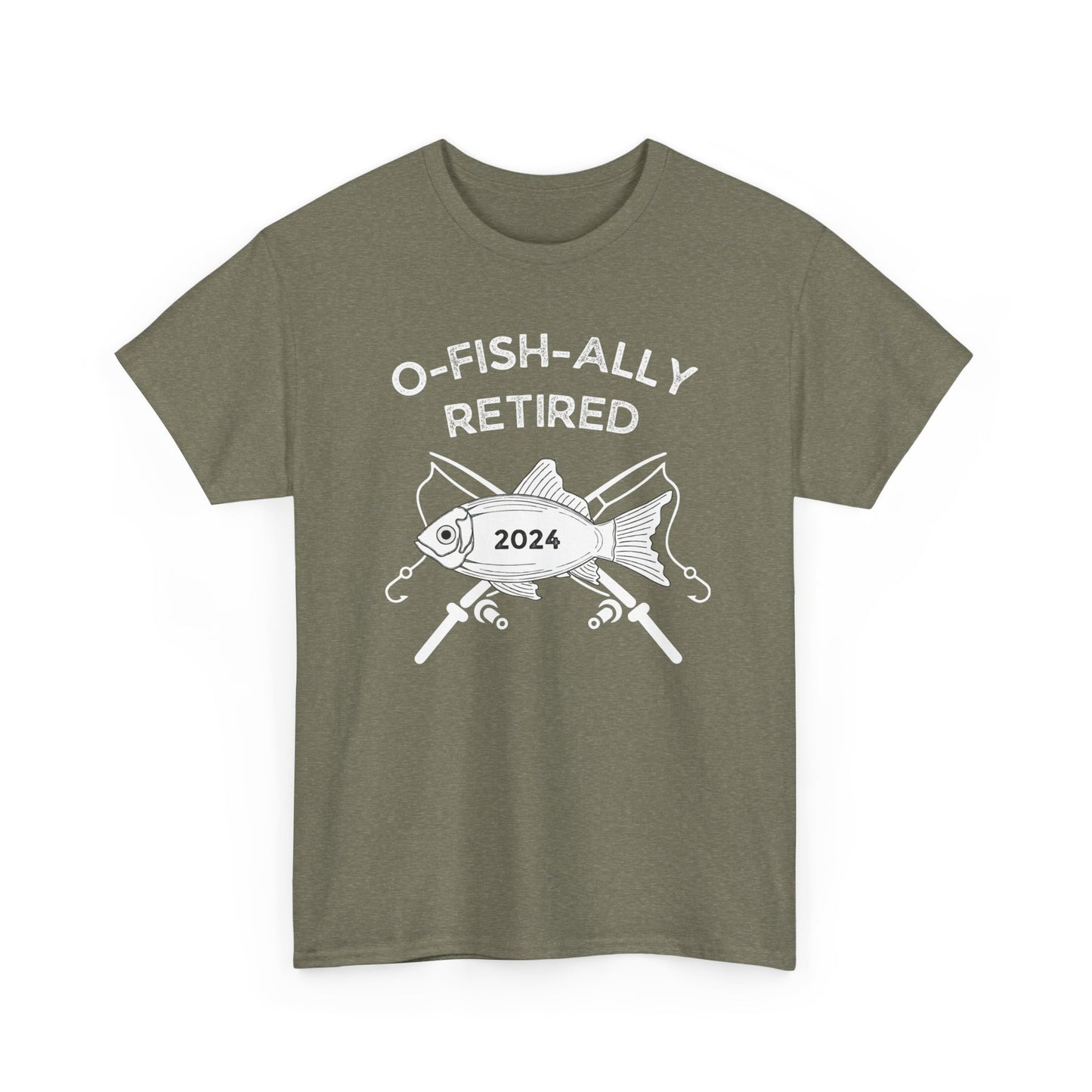 O-FISH-ALLY Retired - Unisex Heavy Cotton Tee