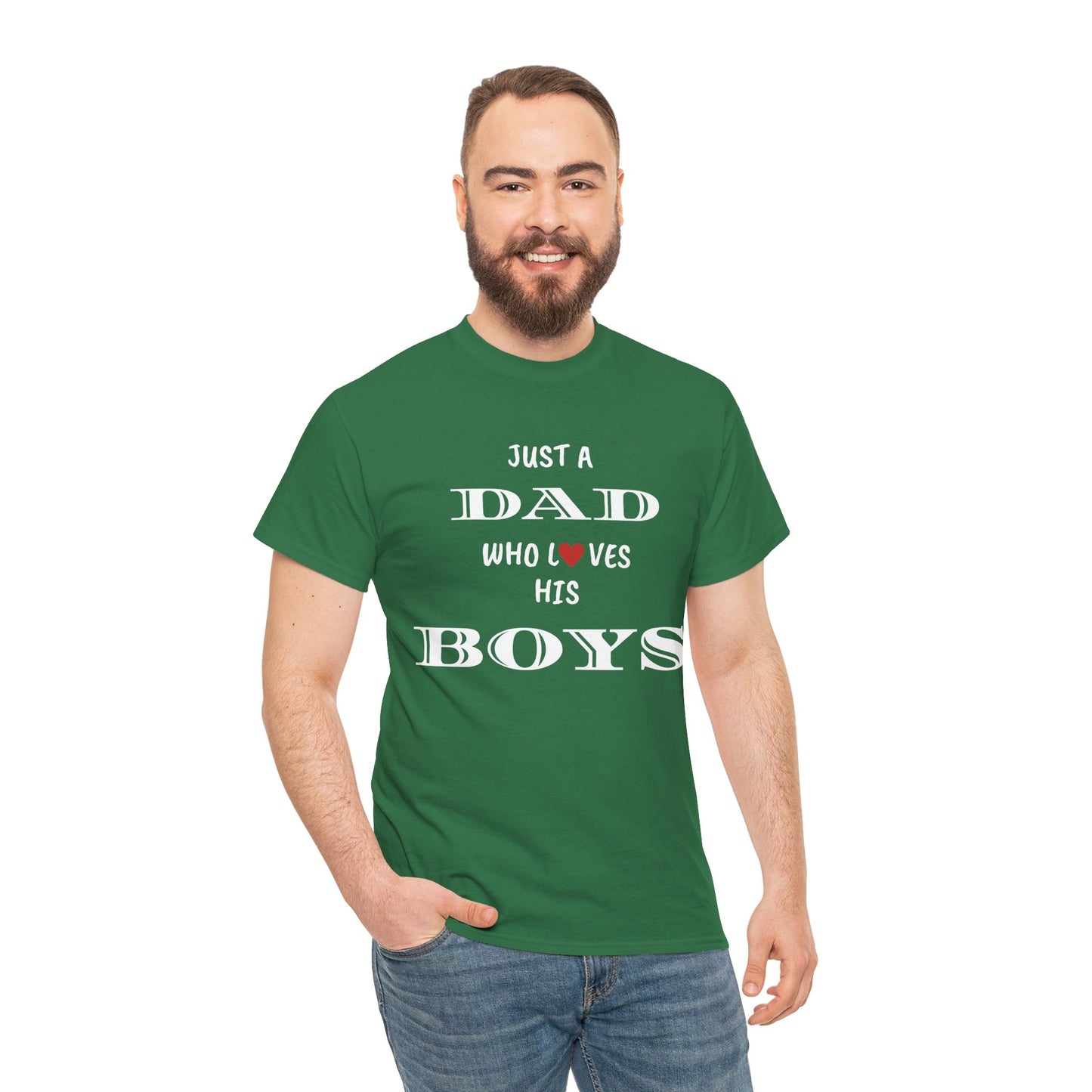 Just a Dad Who Loves His Boys T-Shirt