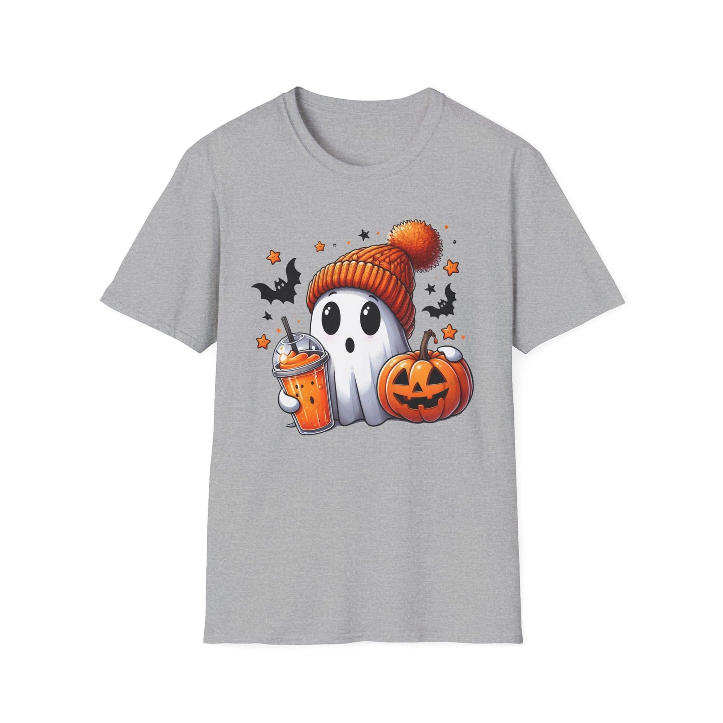 Ghost with Drink Halloween T-Shirt