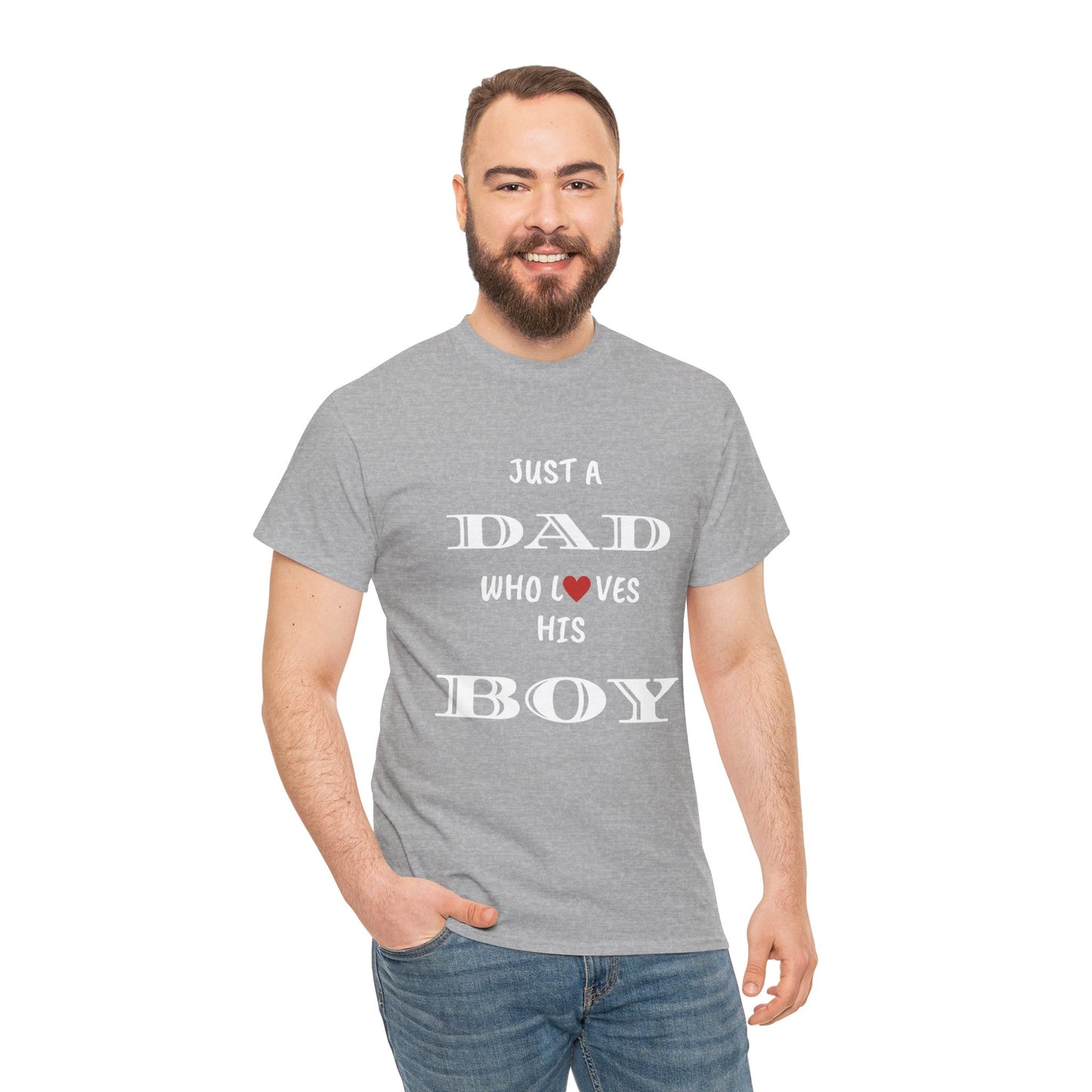 Just a Dad Who Loves His Boy T-Shirt