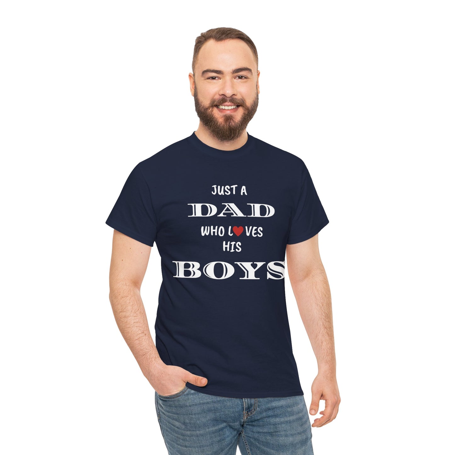 Just a Dad Who Loves His Boys T-Shirt