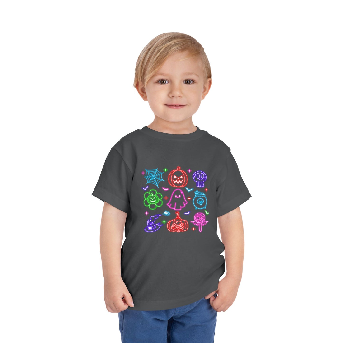 Halloween Emojis - Toddler Short Sleeve Tee