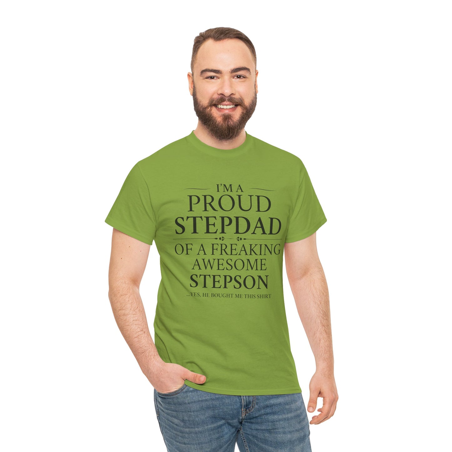 Proud Stepdad T-Shirt - From Your Loving Stepson