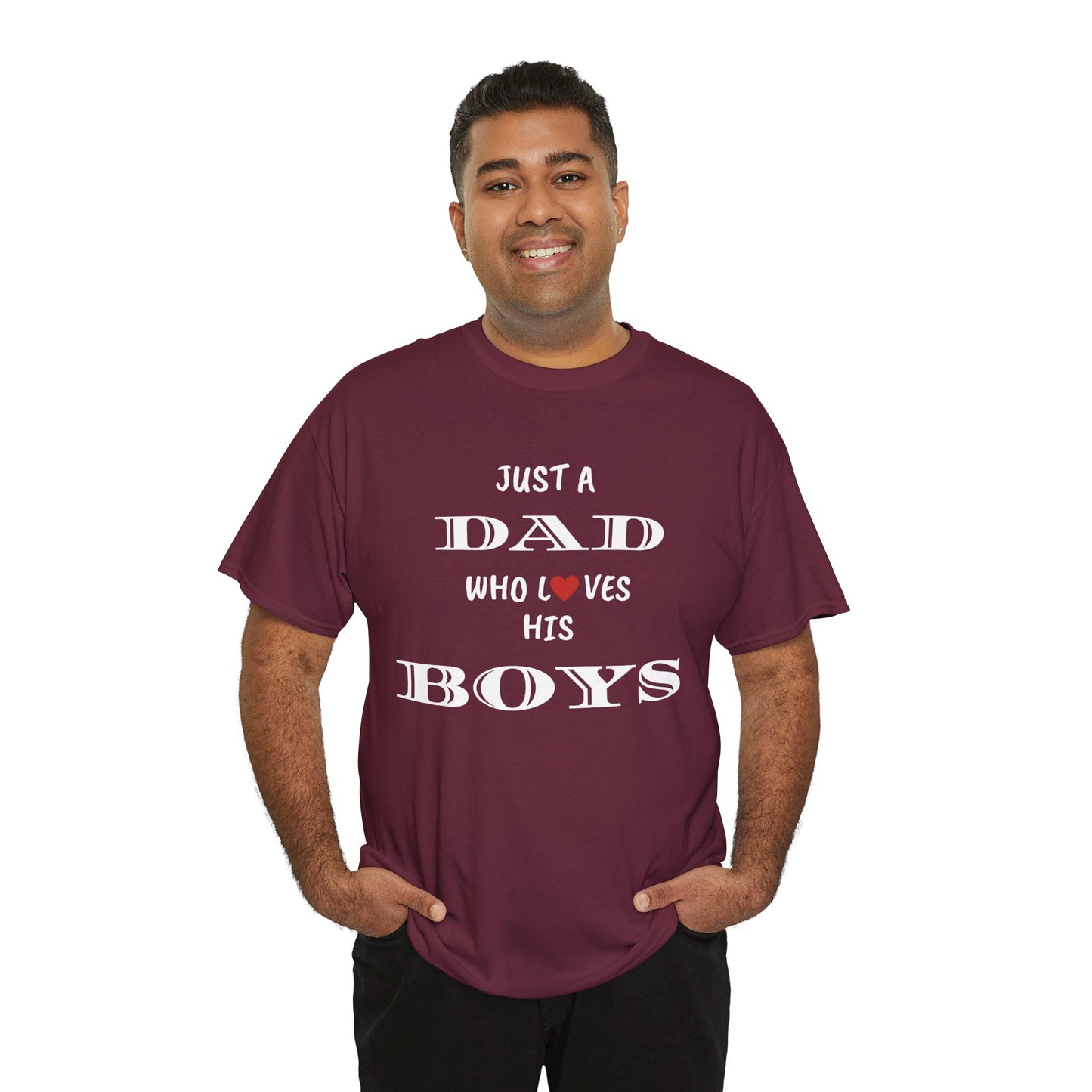 Just a Dad Who Loves His Boys T-Shirt