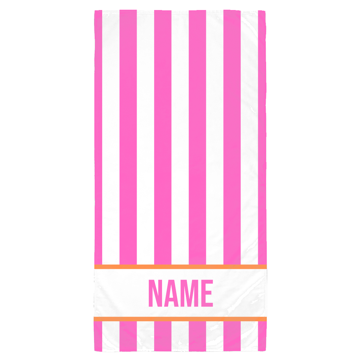 PERSONALIZED STRIPED BEACH TOWEL