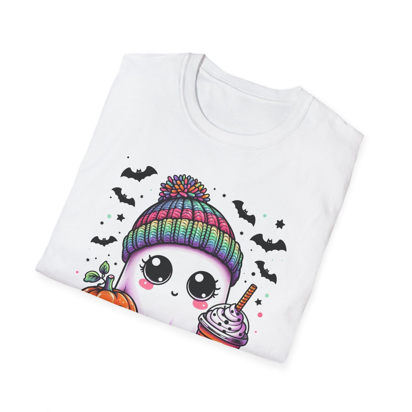 Halloween Ghost with Latte T-Shirt