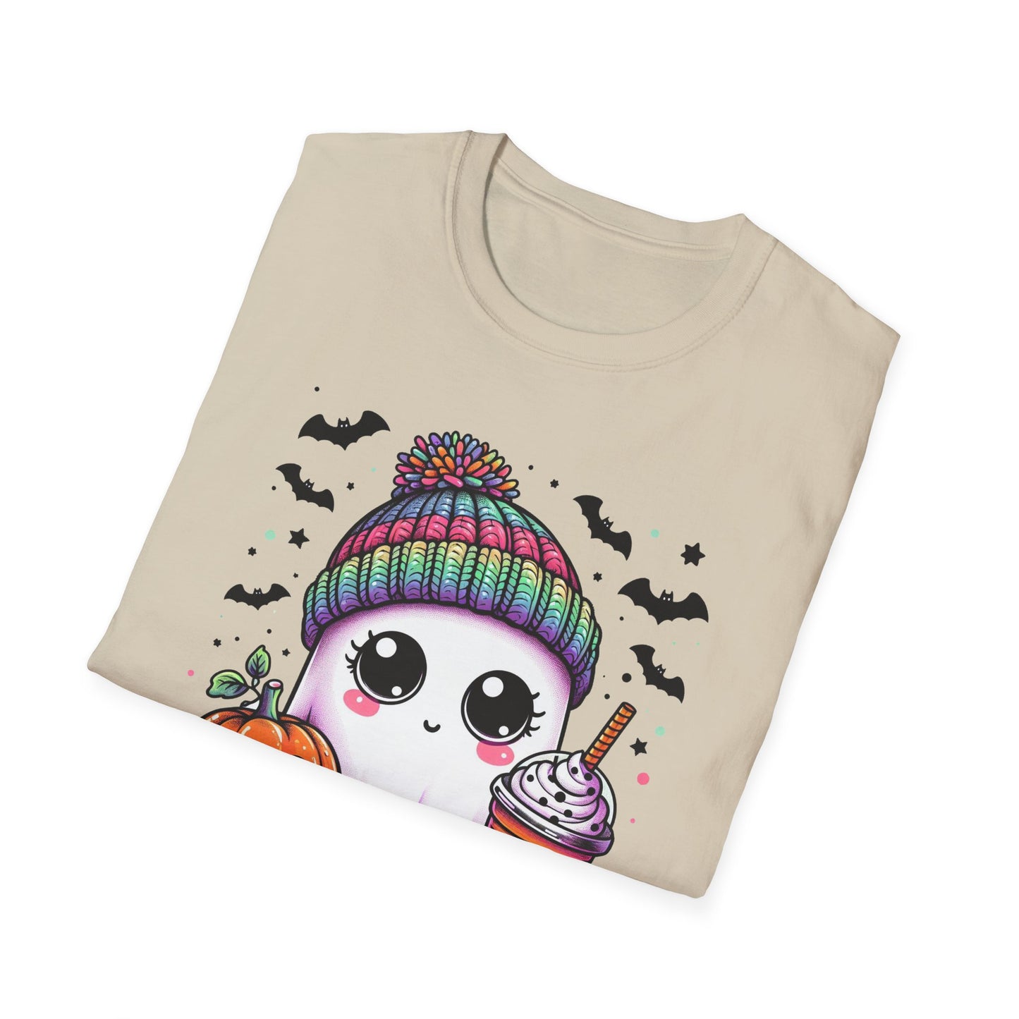 Halloween Ghost with Latte T-Shirt