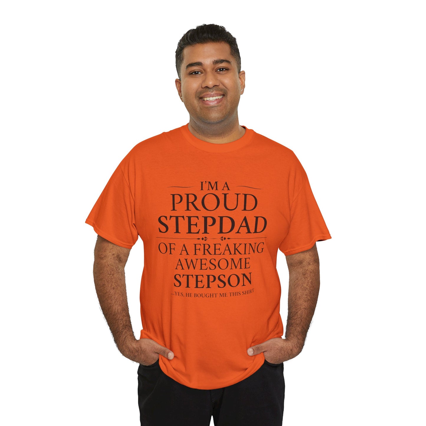 Proud Stepdad T-Shirt - From Your Loving Stepson