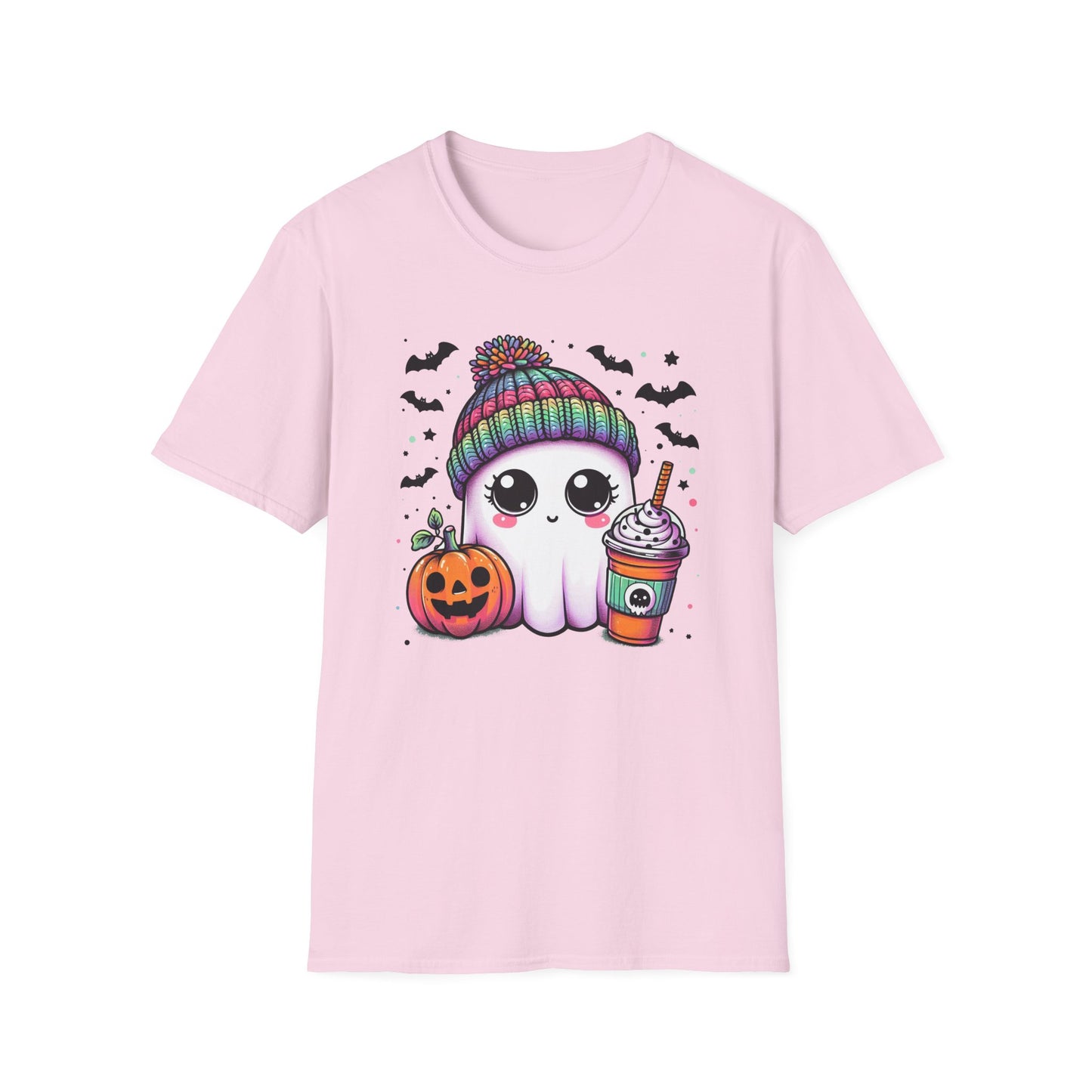 Halloween Ghost with Latte T-Shirt