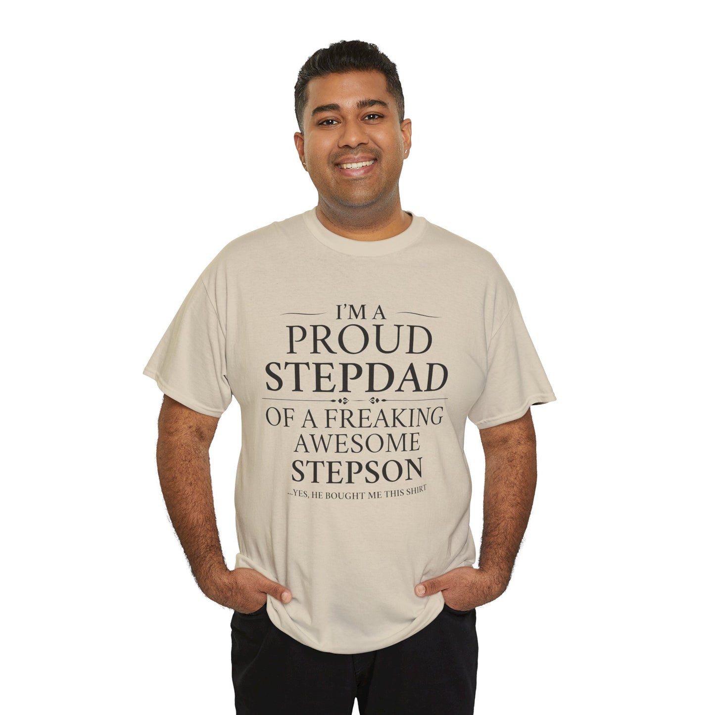 Proud Stepdad T-Shirt - From Your Loving Stepson