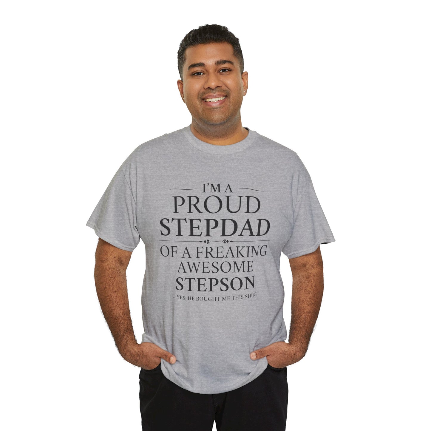 Proud Stepdad T-Shirt - From Your Loving Stepson