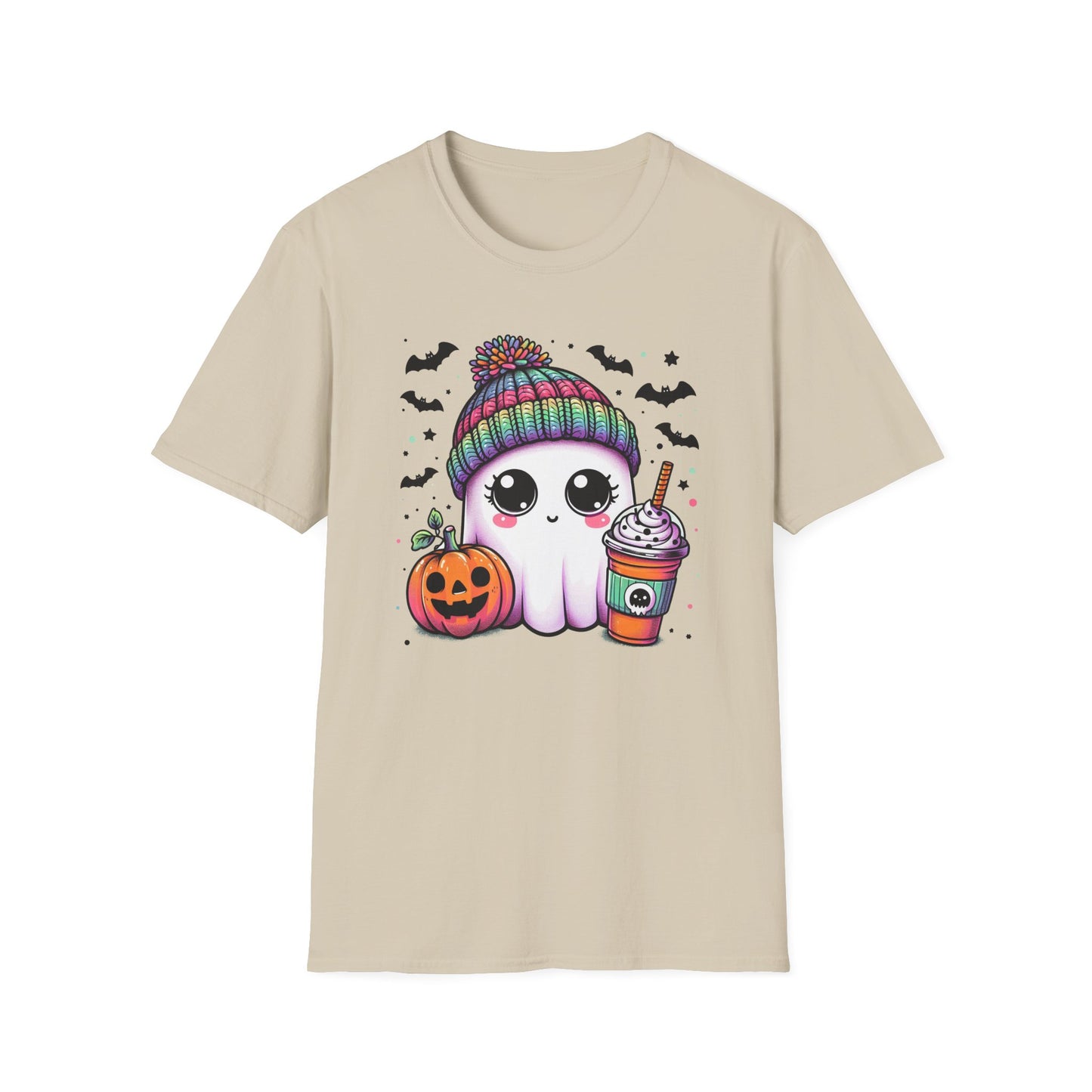 Halloween Ghost with Latte T-Shirt