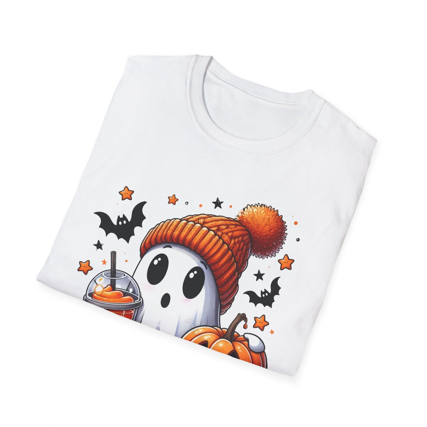 Ghost with Drink Halloween T-Shirt