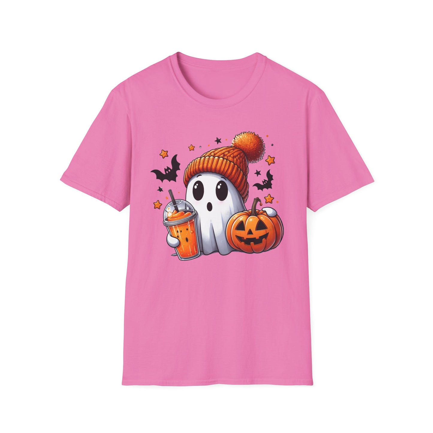 Ghost with Drink Halloween T-Shirt