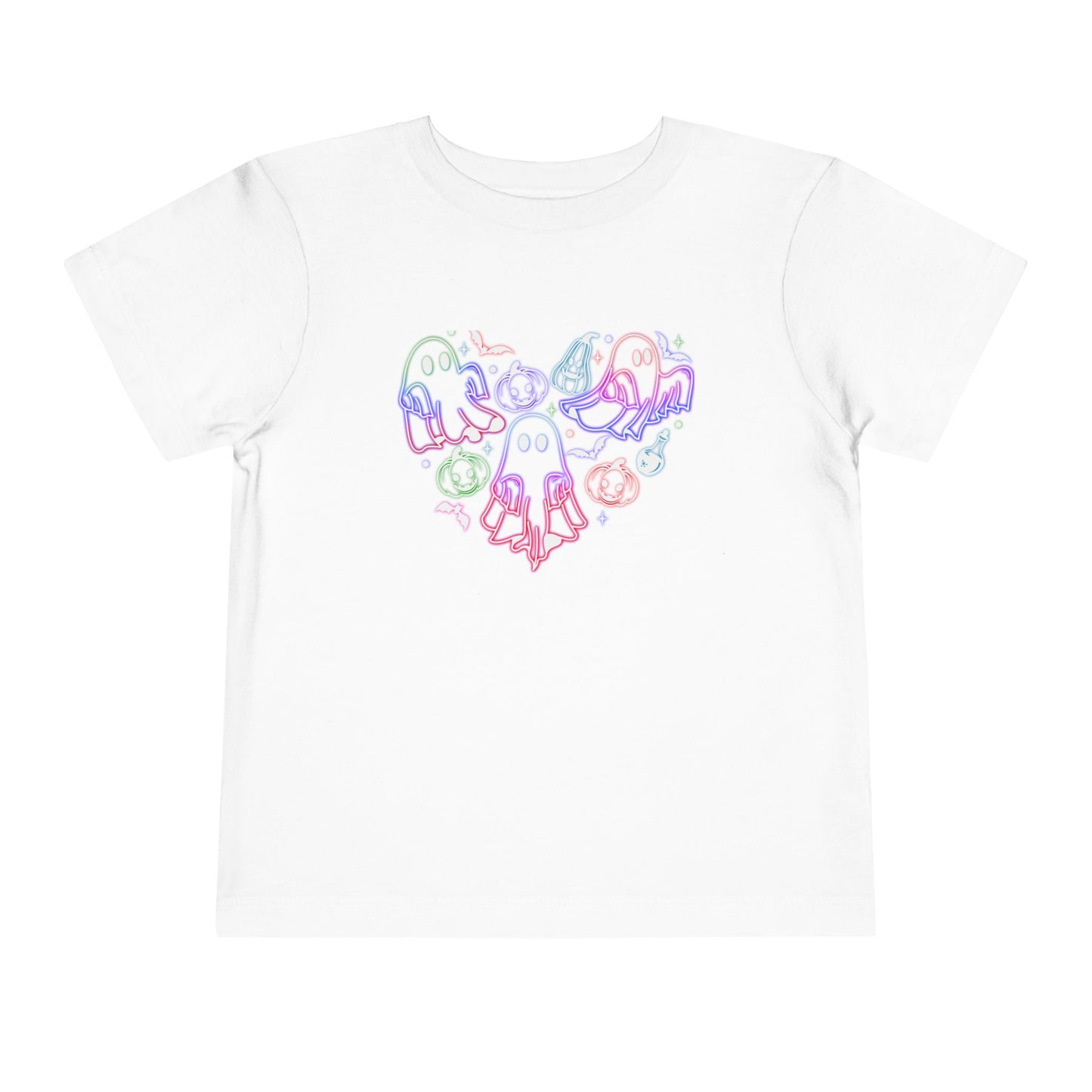 Ghost Heart Halloween Toddler T-Shirt