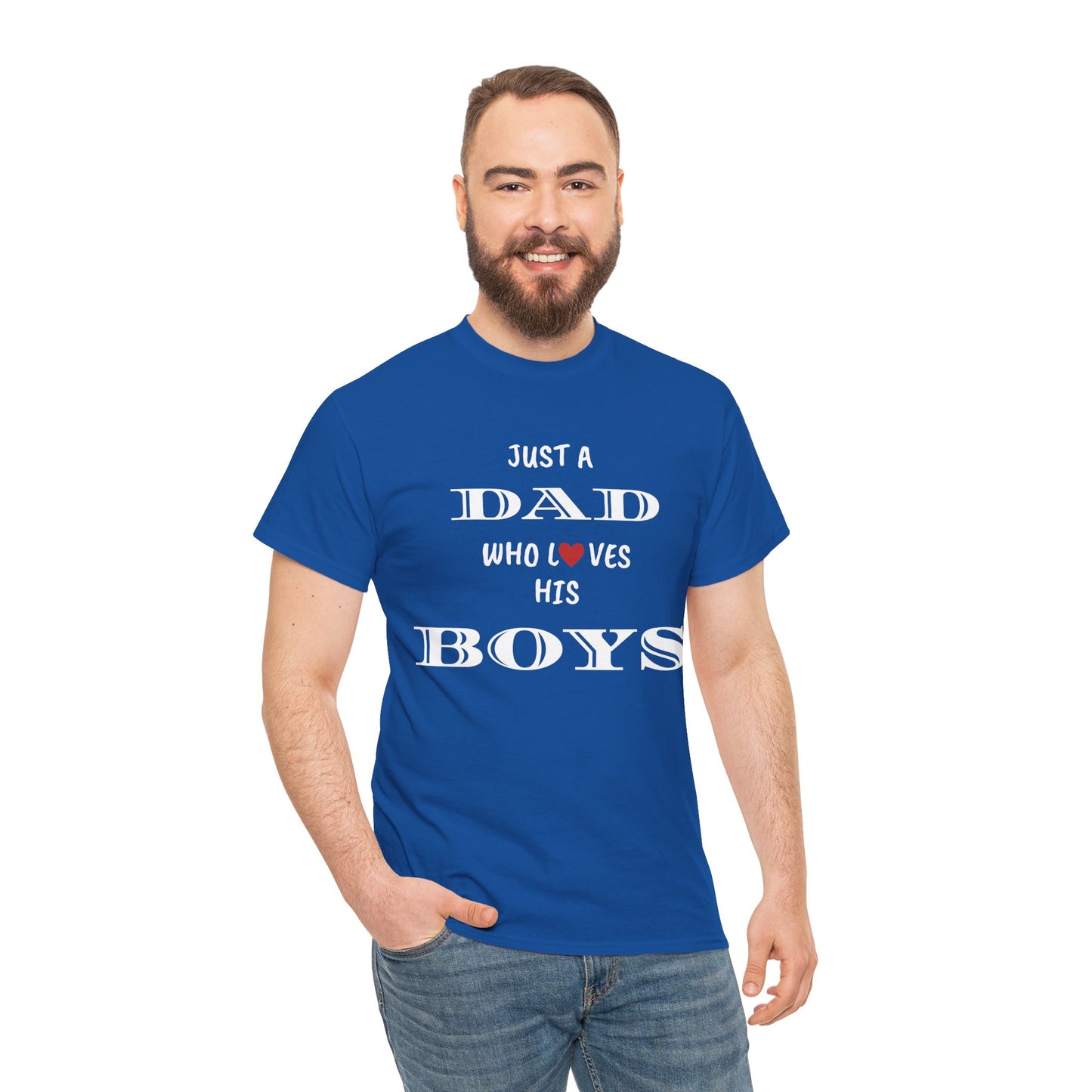 Just a Dad Who Loves His Boys T-Shirt