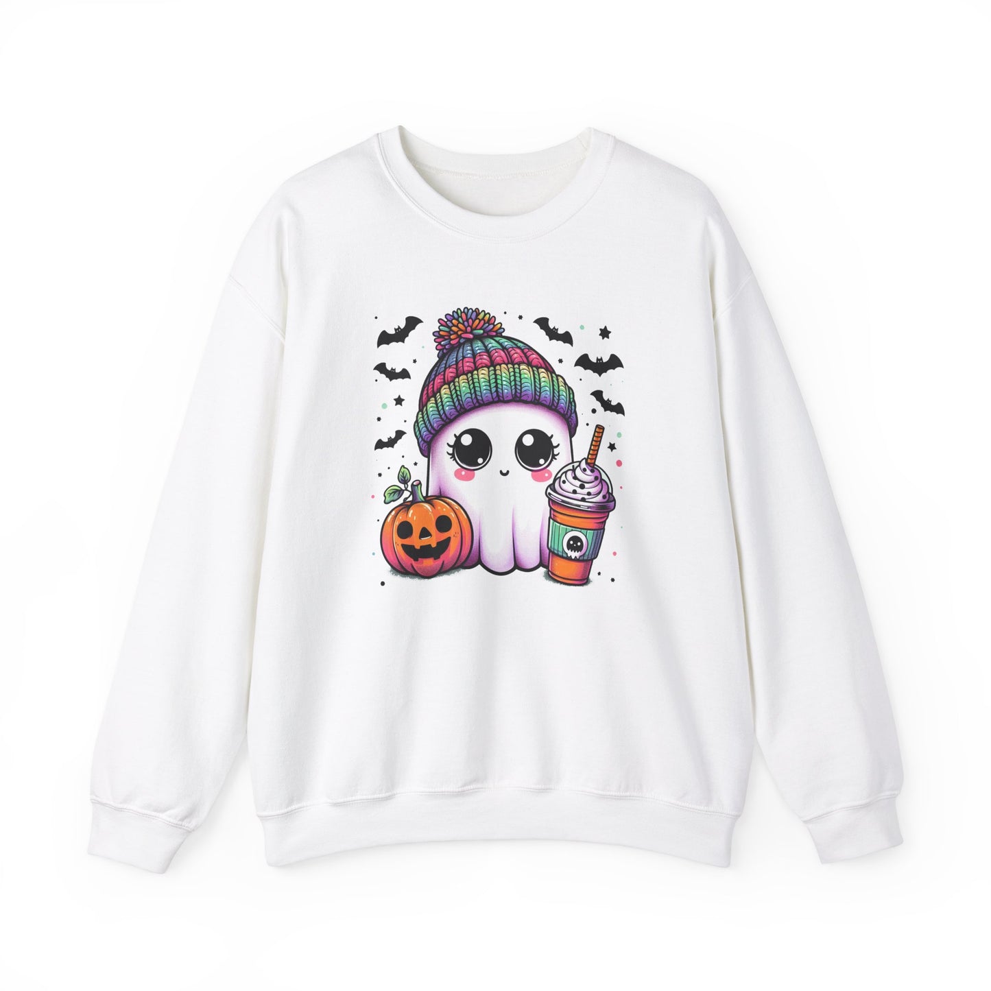 Halloween Sweatshirt - Ghost with Latte