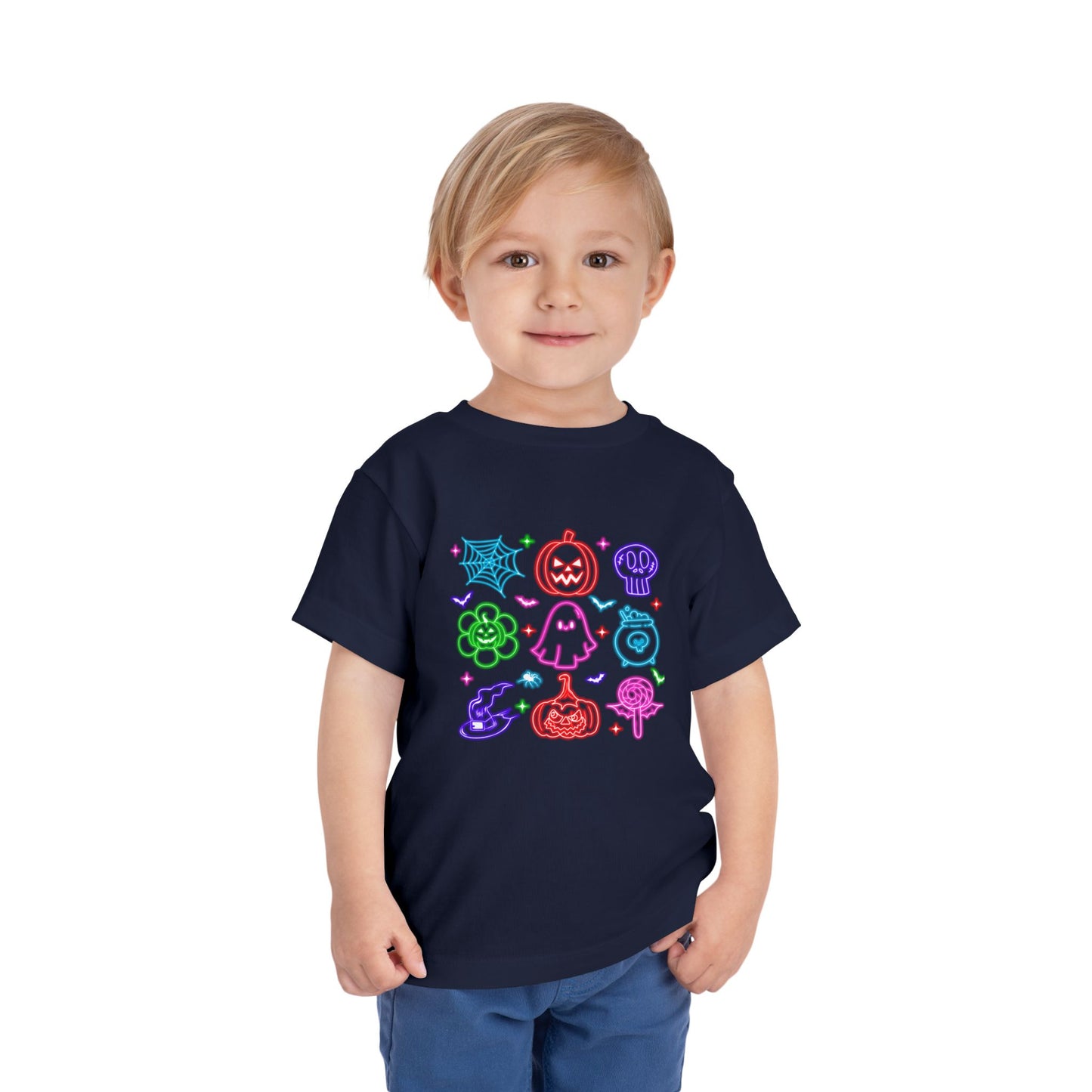 Halloween Emojis - Toddler Short Sleeve Tee