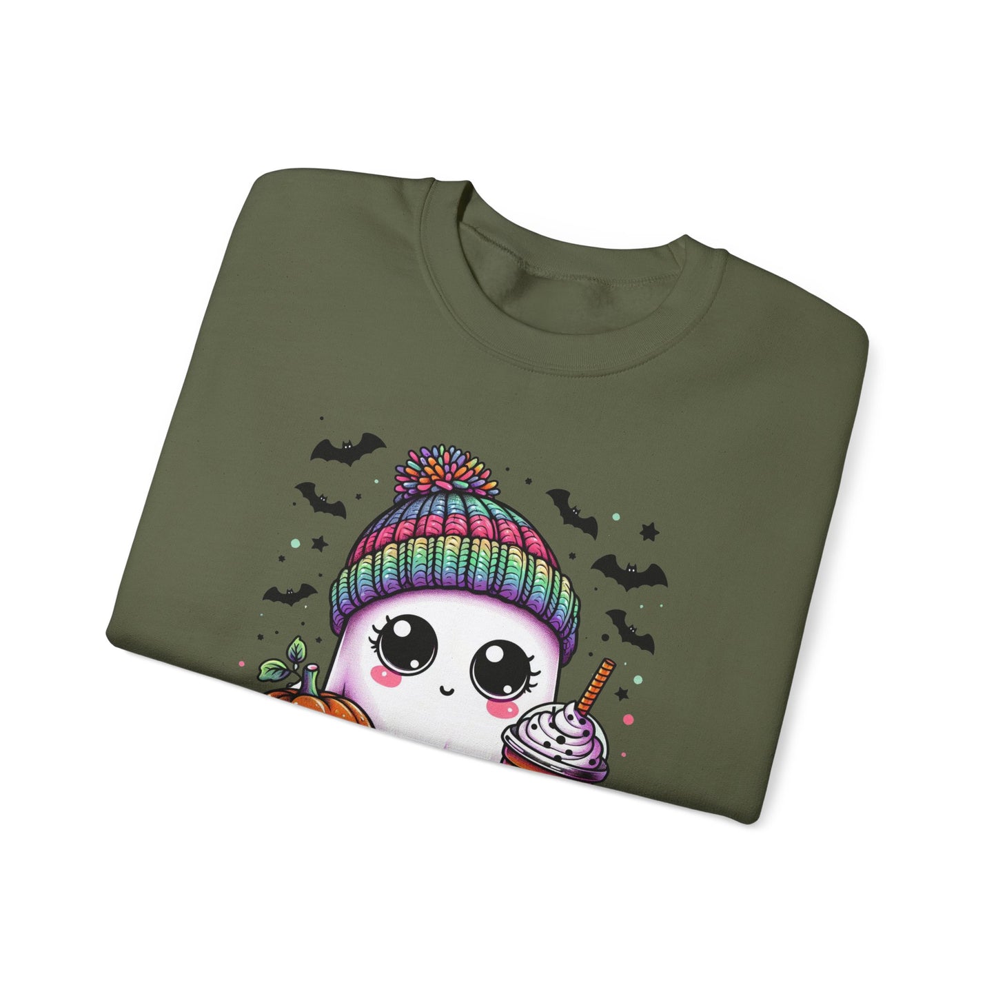 Halloween Sweatshirt - Ghost with Latte