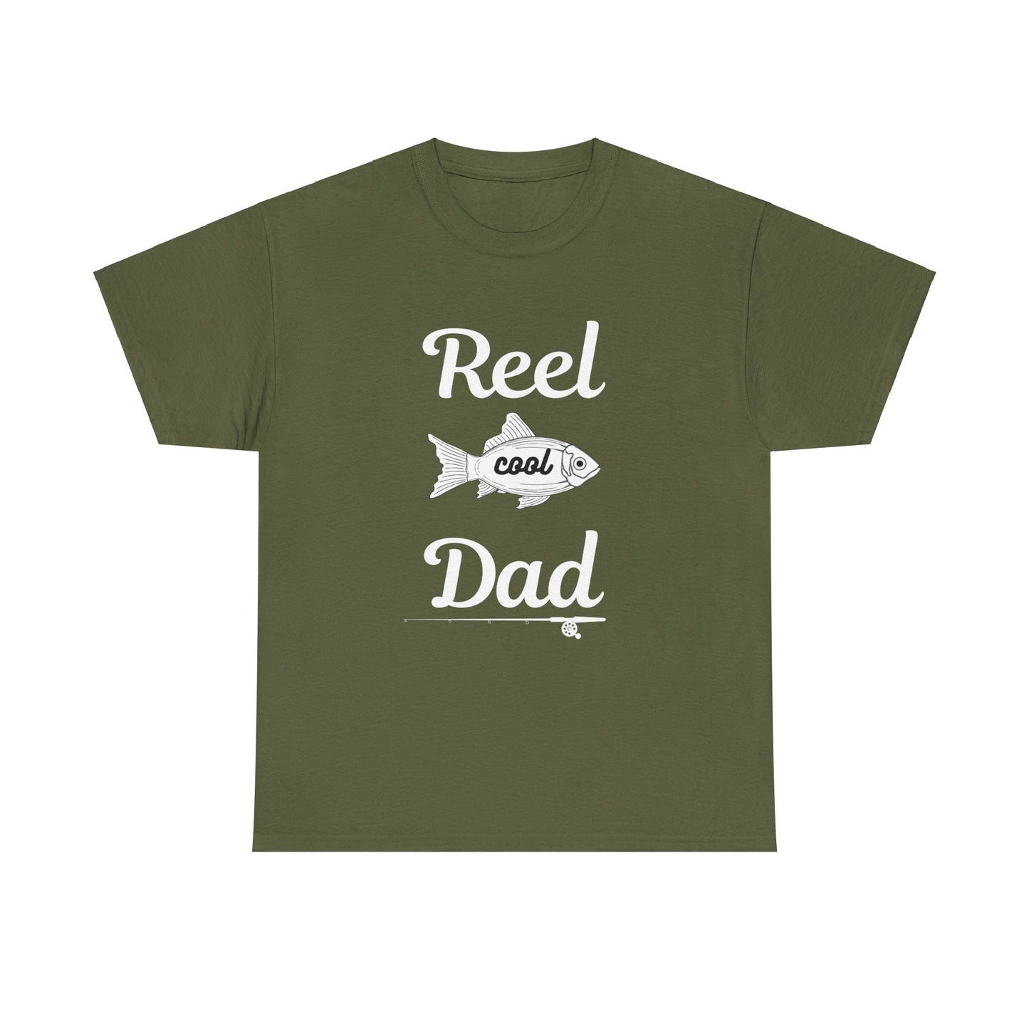 Reel Cool Dad T-Shirt with Fish Design