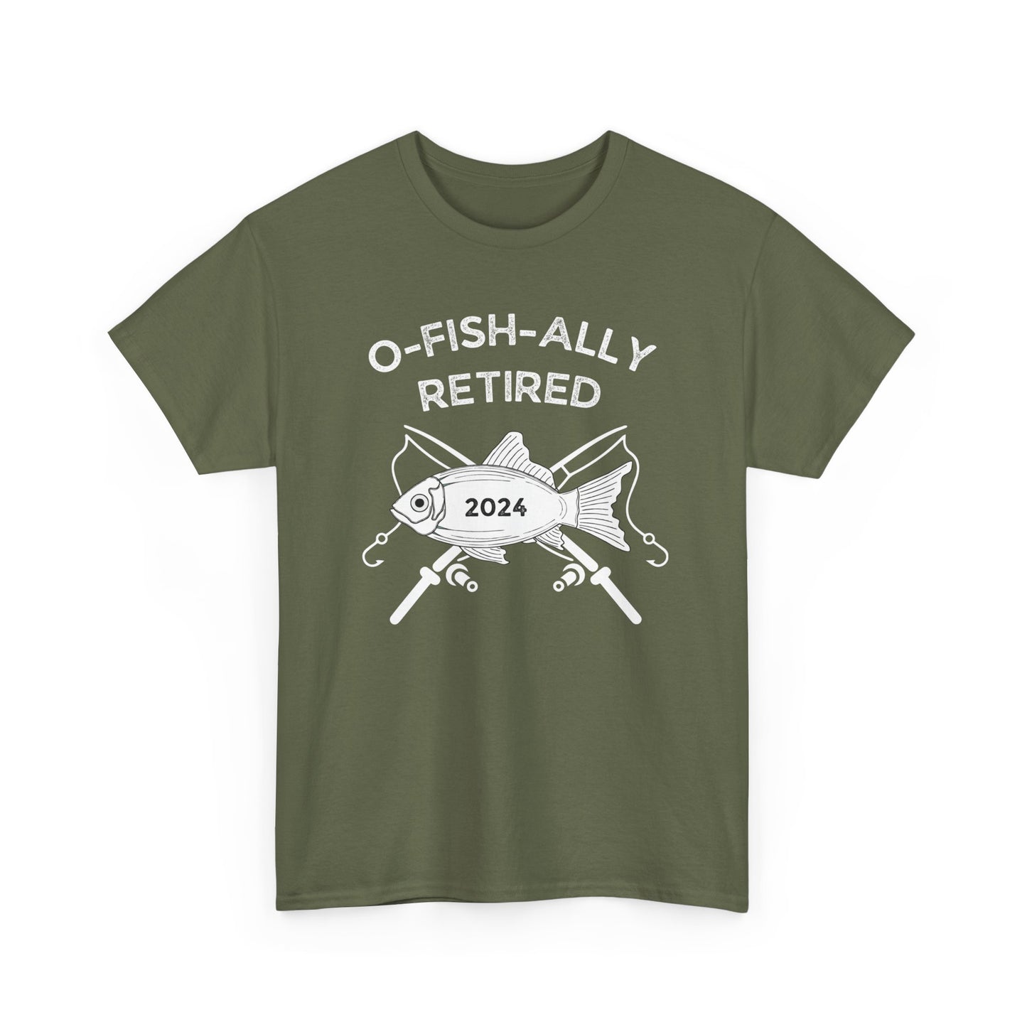 O-FISH-ALLY Retired - Unisex Heavy Cotton Tee