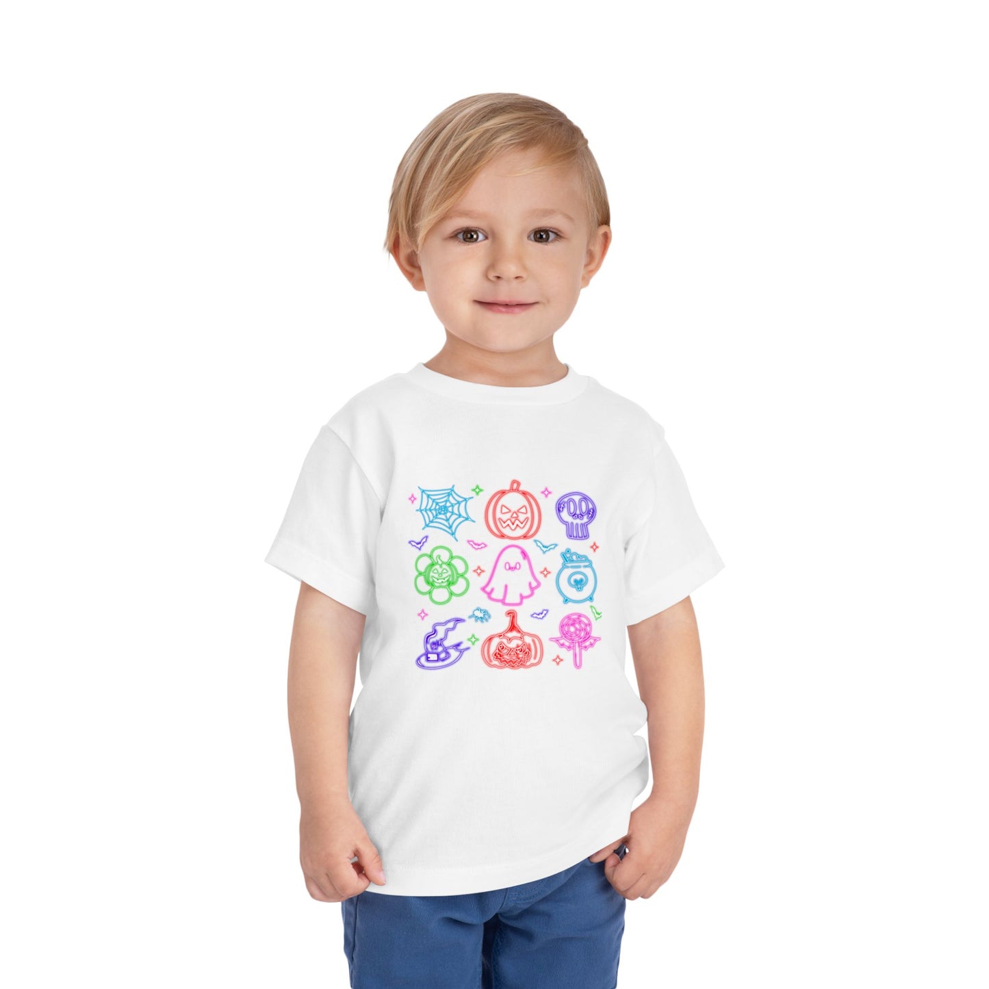 Halloween Emojis - Toddler Short Sleeve Tee