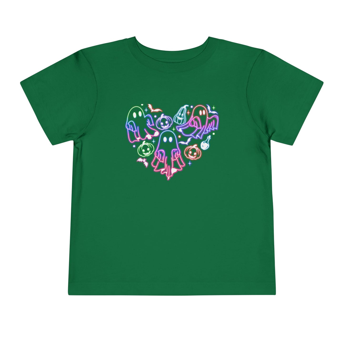 Ghost Heart Halloween Toddler T-Shirt