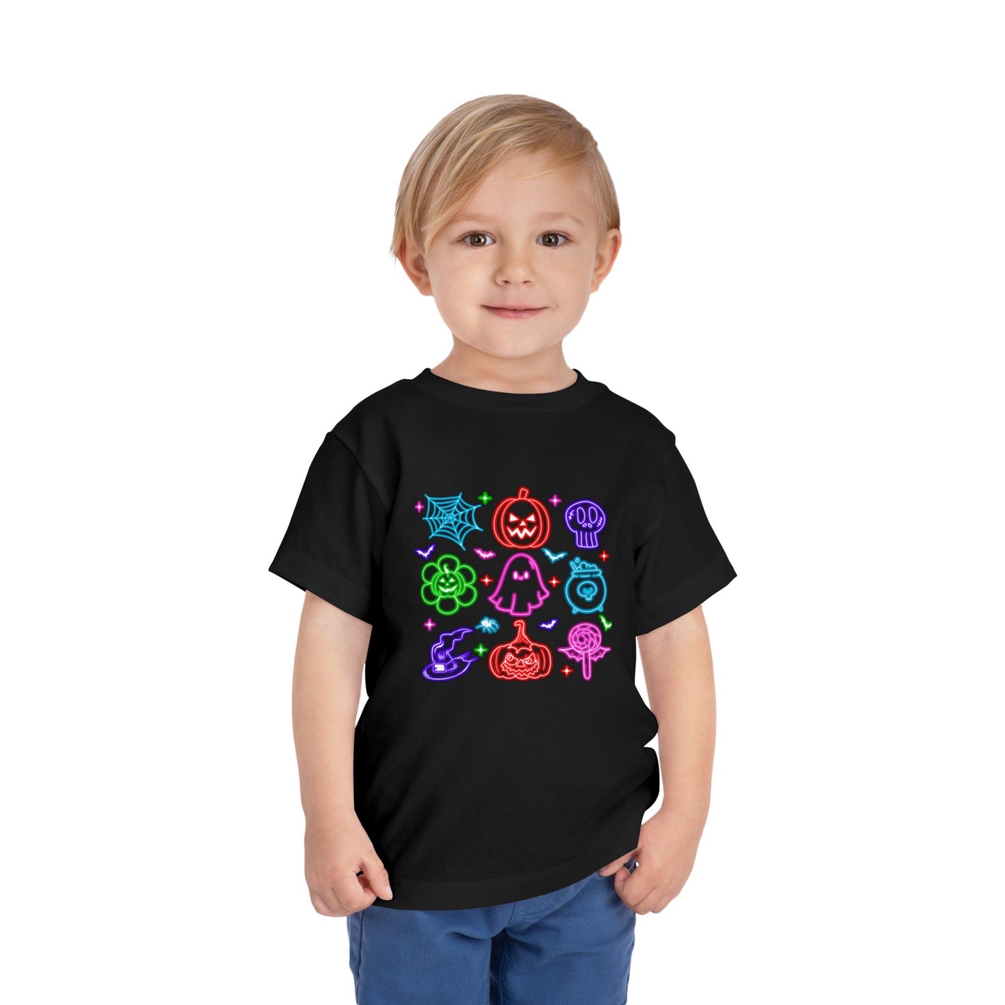 Halloween Emojis - Toddler Short Sleeve Tee