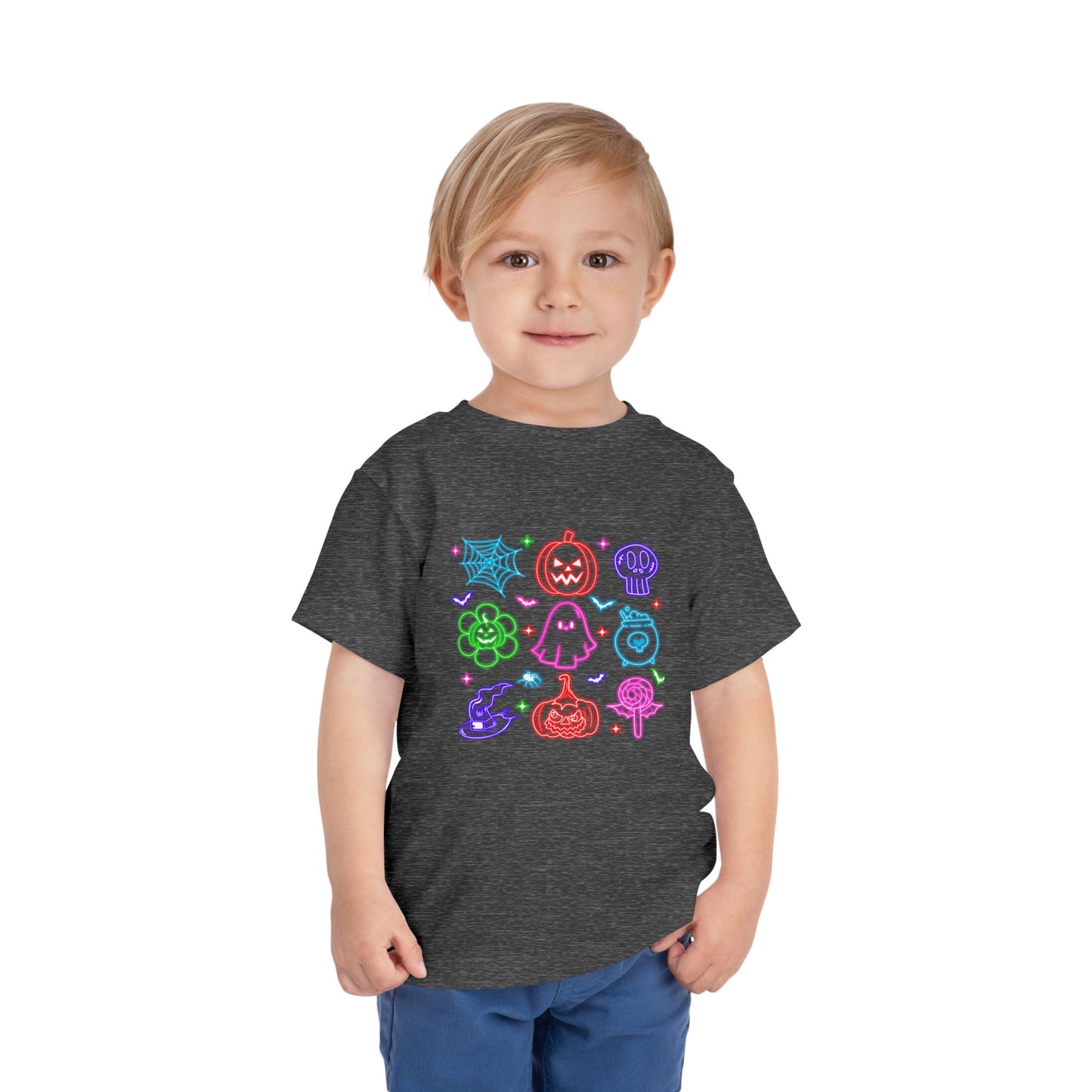 Halloween Emojis - Toddler Short Sleeve Tee