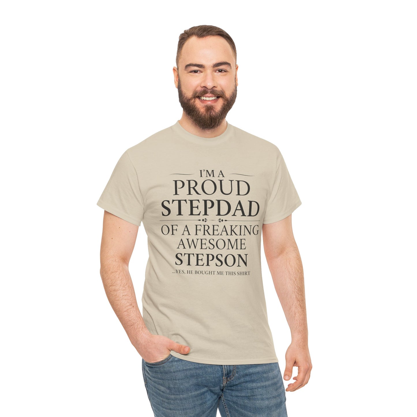 Proud Stepdad T-Shirt - From Your Loving Stepson