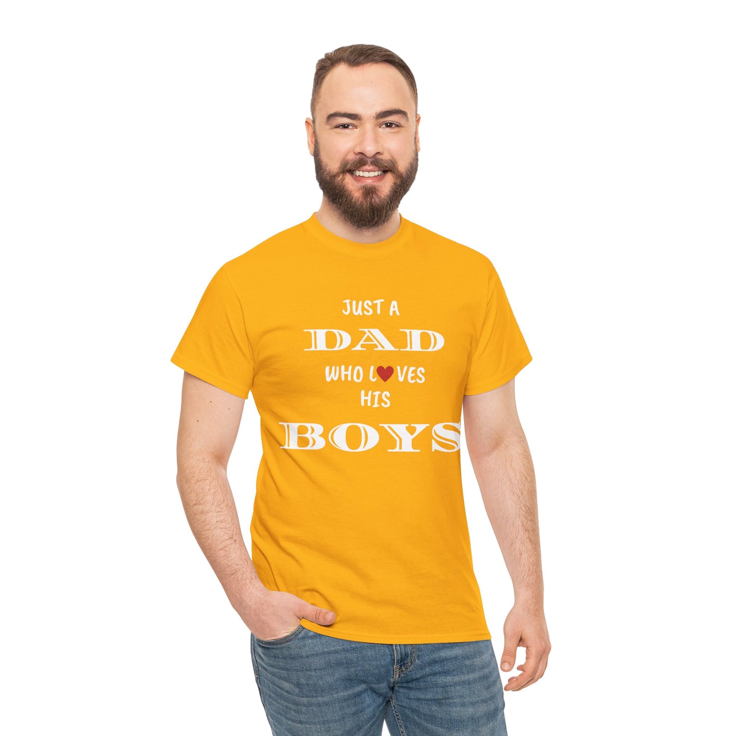 Just a Dad Who Loves His Boys T-Shirt