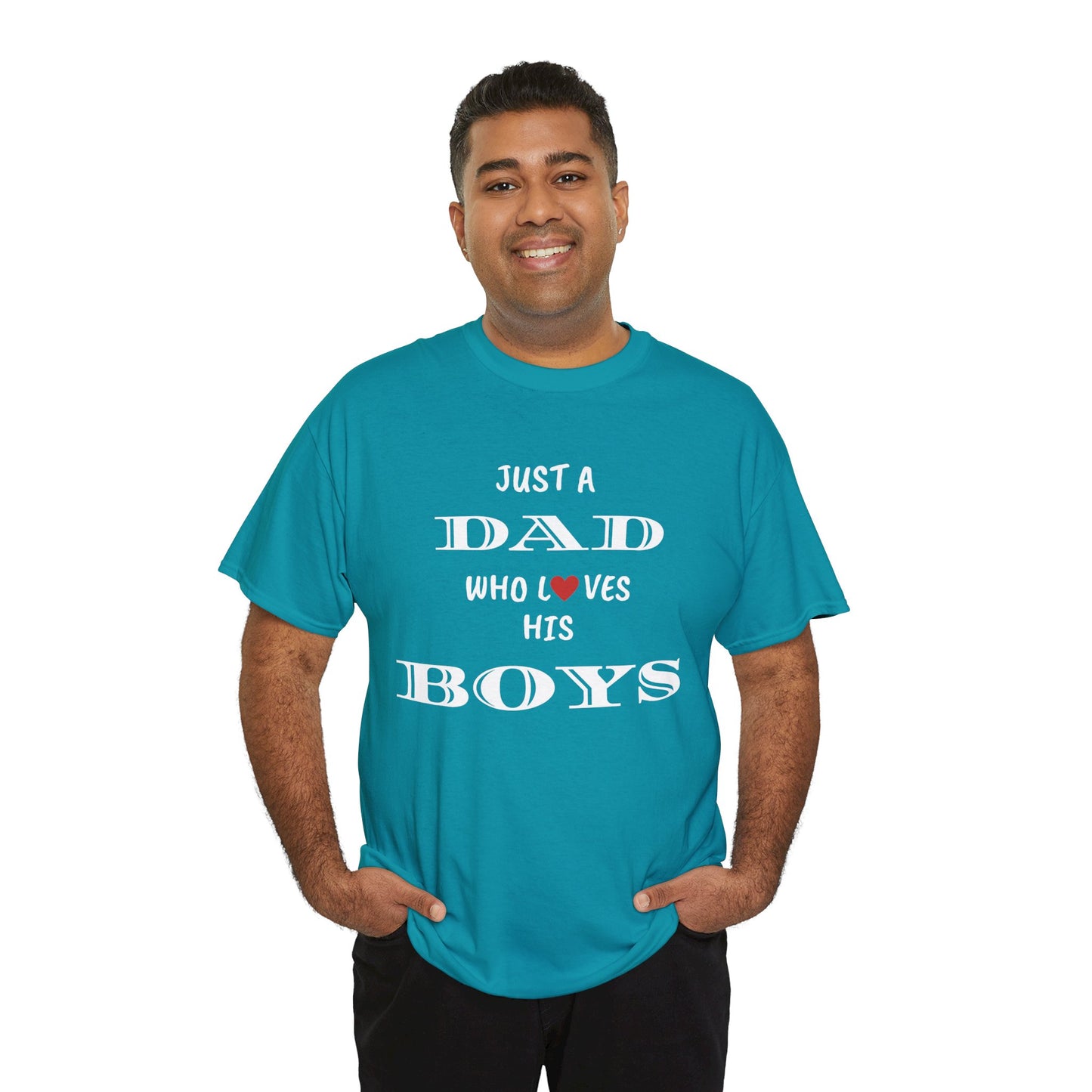 Just a Dad Who Loves His Boys T-Shirt