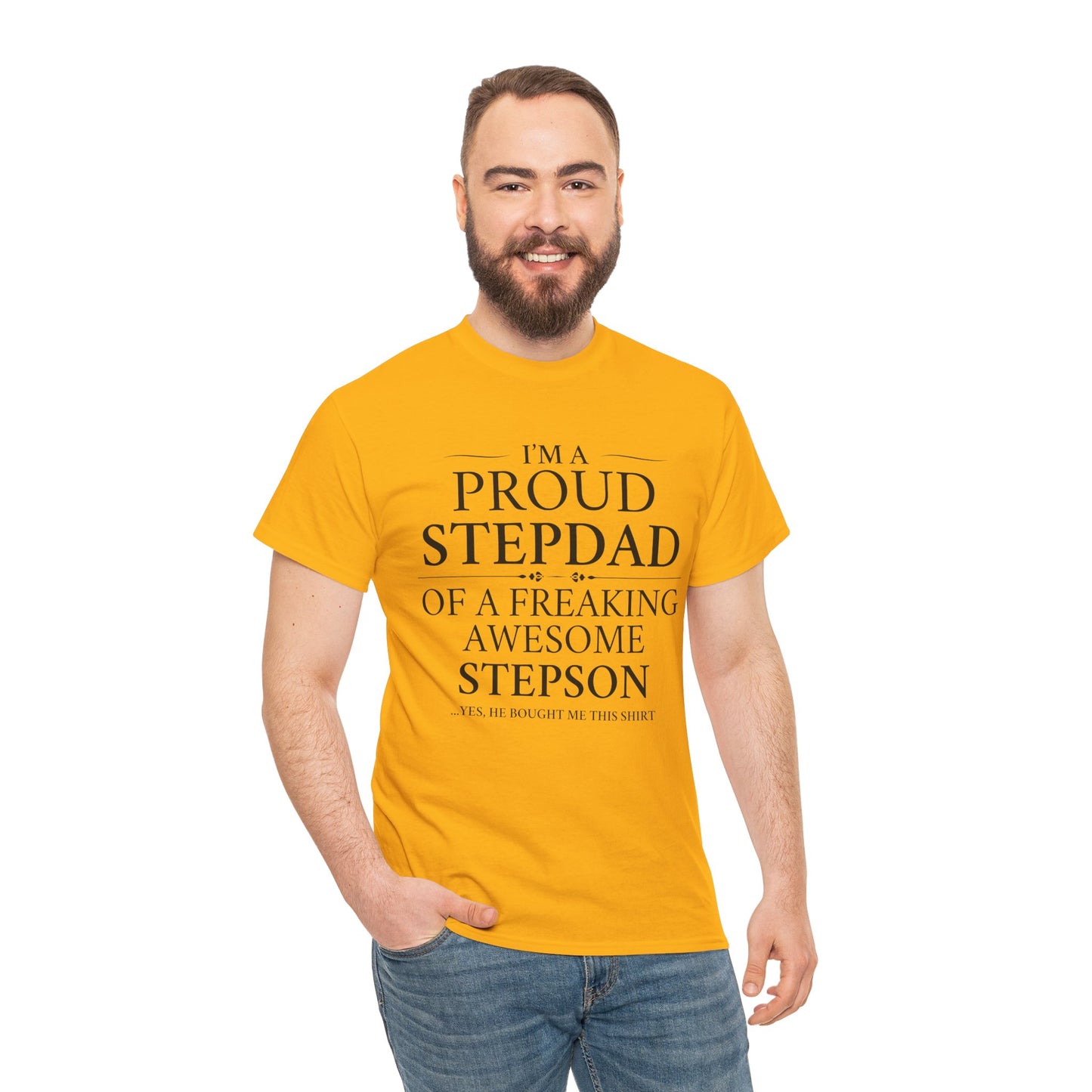 Proud Stepdad T-Shirt - From Your Loving Stepson