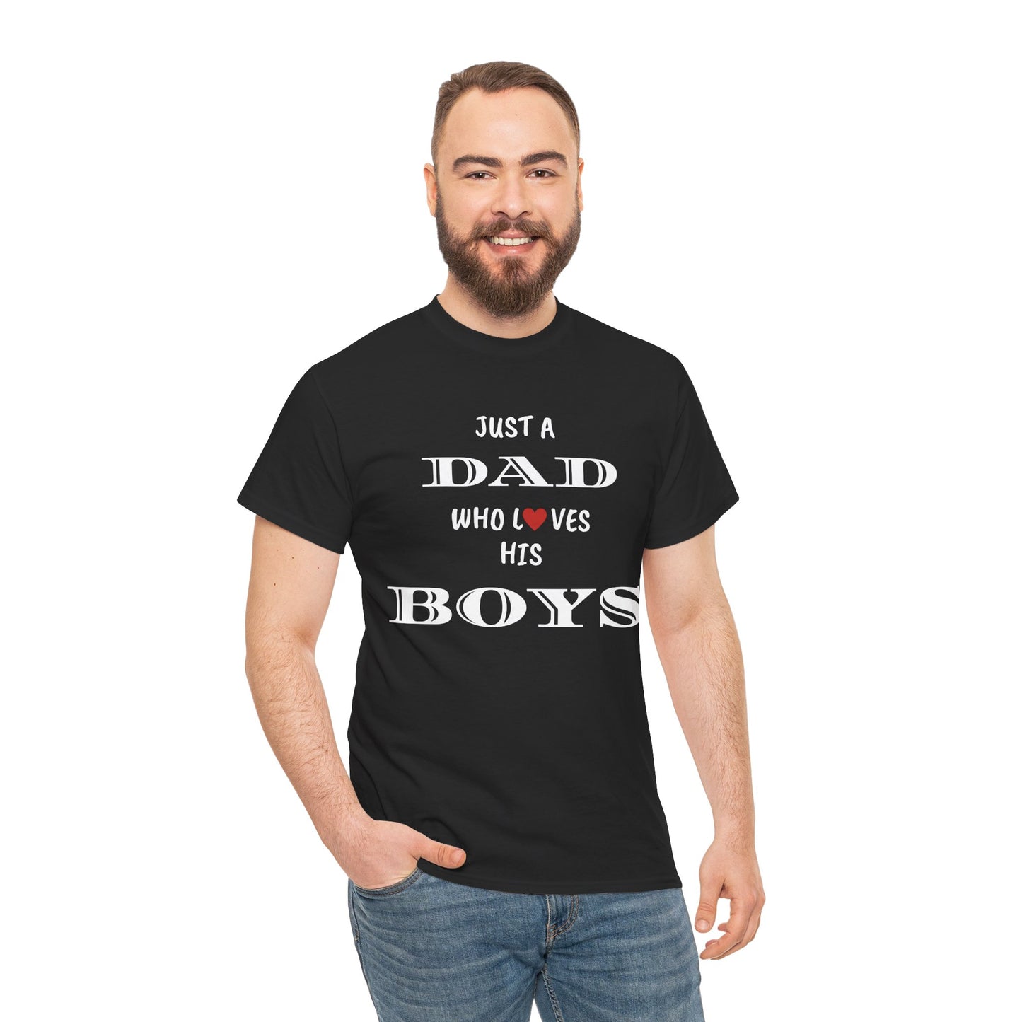 Just a Dad Who Loves His Boys T-Shirt