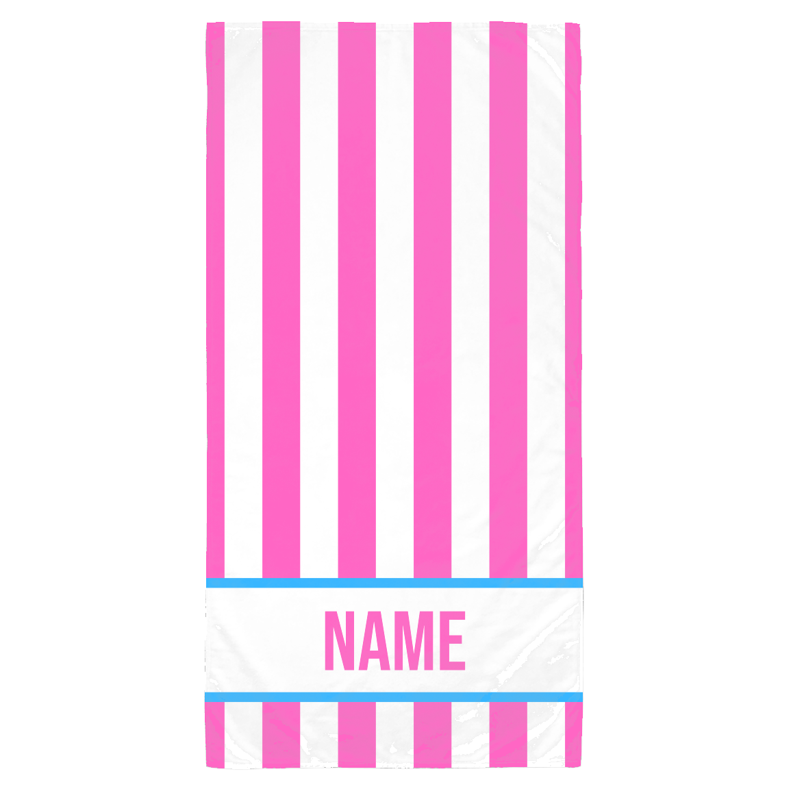 PERSONALIZED STRIPED BEACH TOWEL