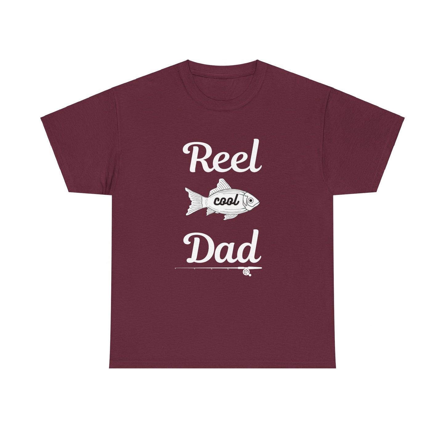 Reel Cool Dad T-Shirt with Fish Design