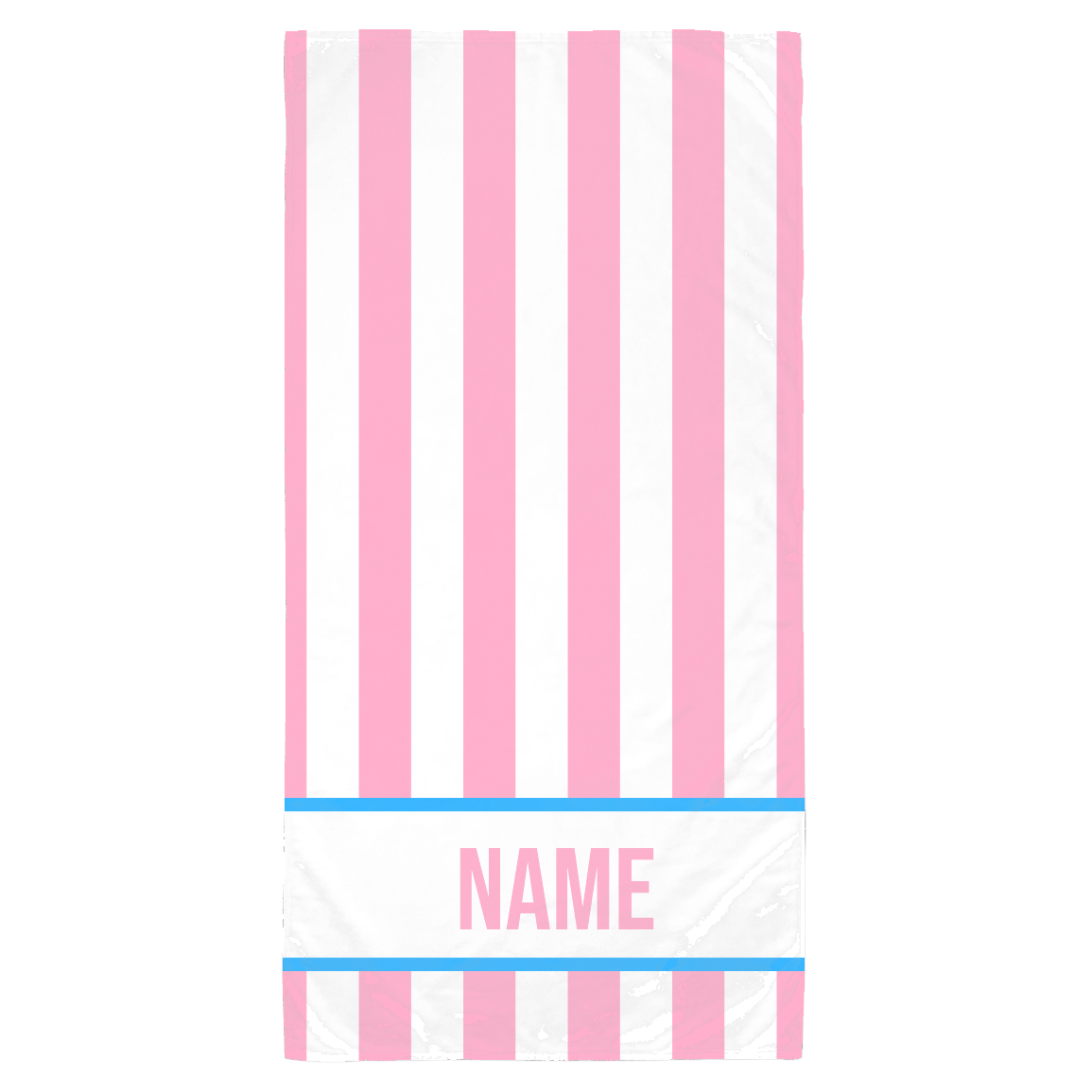 PERSONALIZED STRIPED BEACH TOWEL