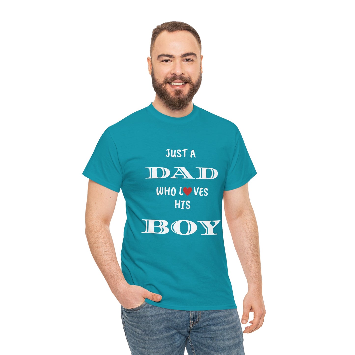 Just a Dad Who Loves His Boy T-Shirt