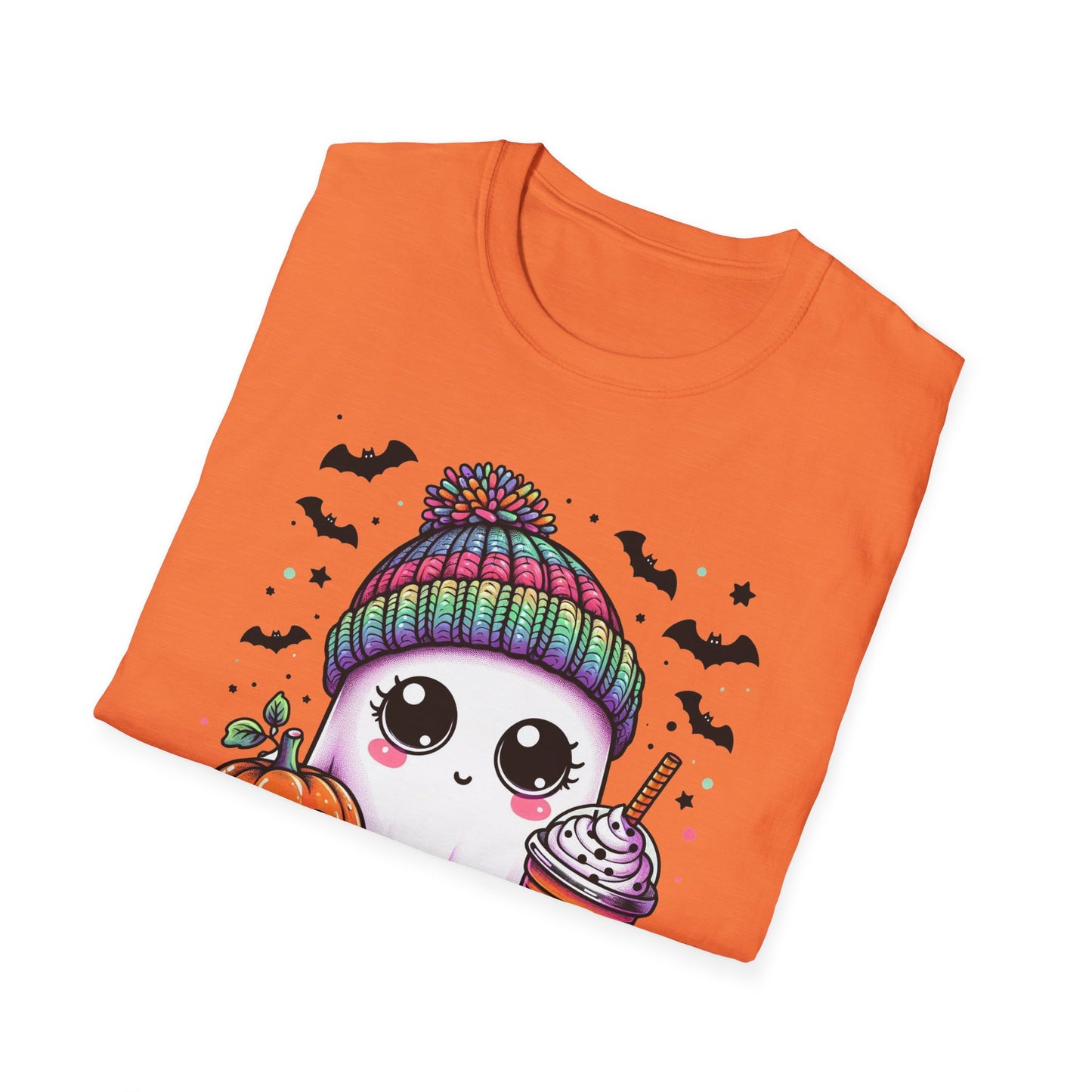 Halloween Ghost with Latte T-Shirt