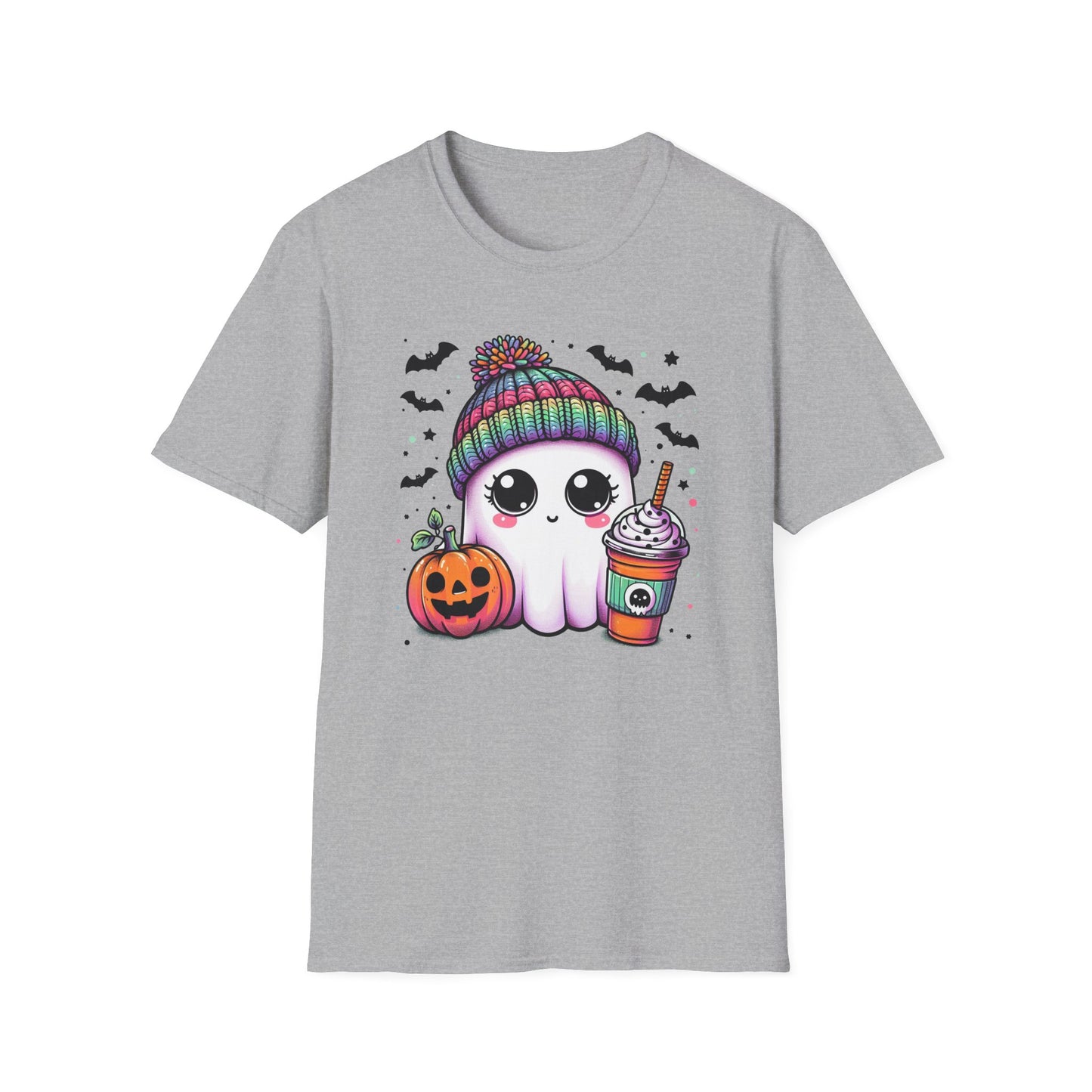 Halloween Ghost with Latte T-Shirt