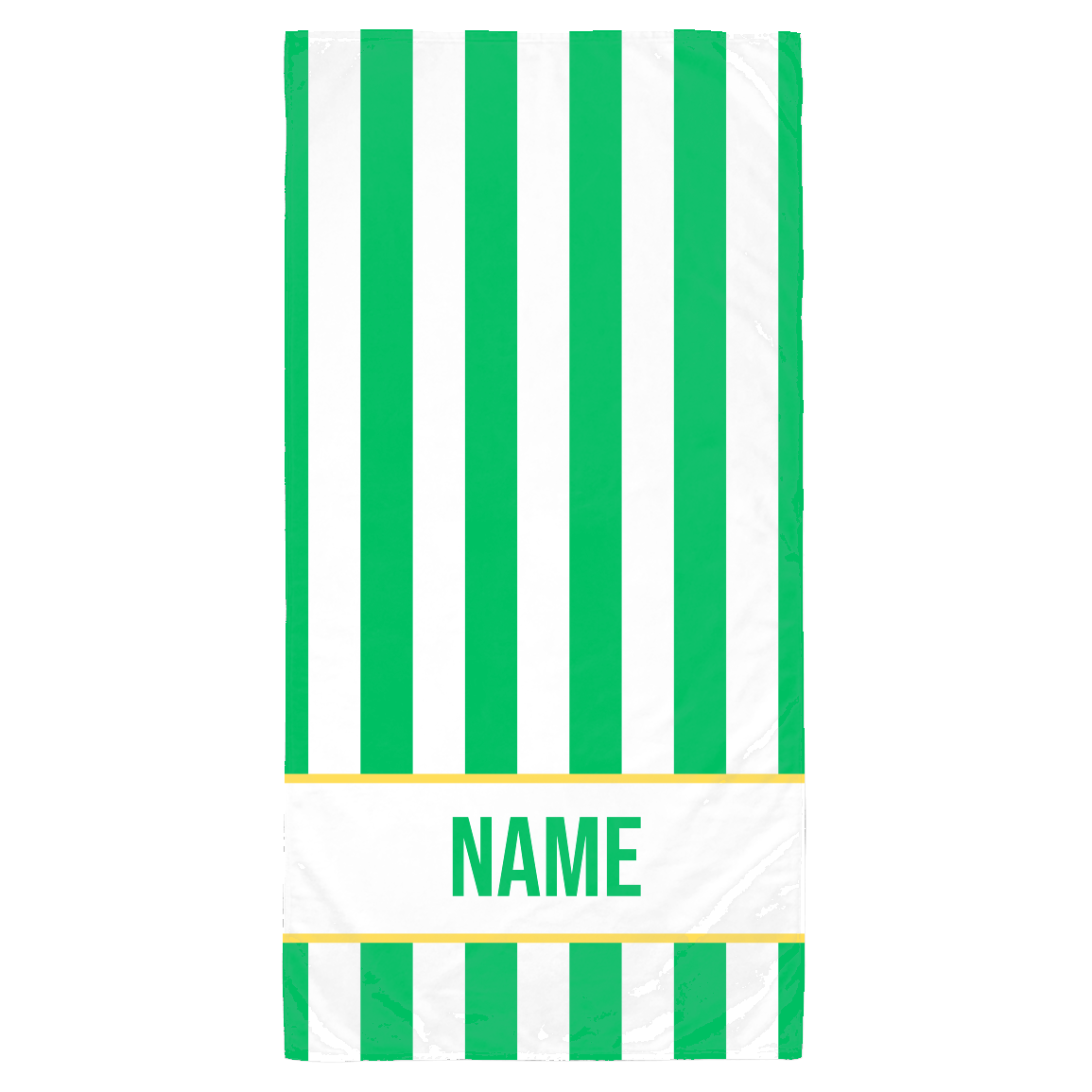 PERSONALIZED STRIPED BEACH TOWEL