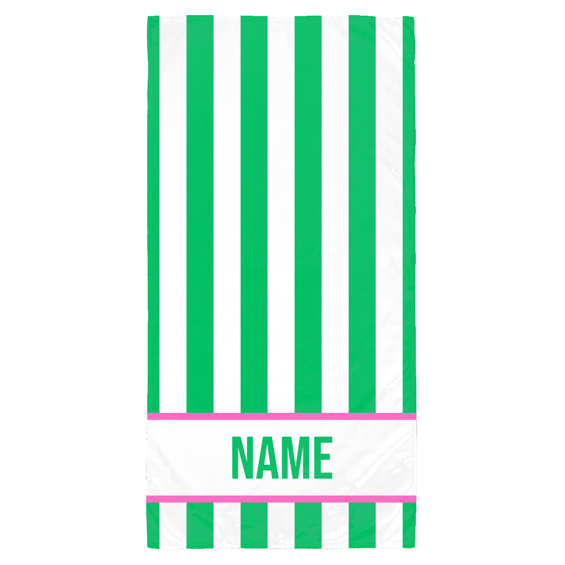 PERSONALIZED STRIPED BEACH TOWEL