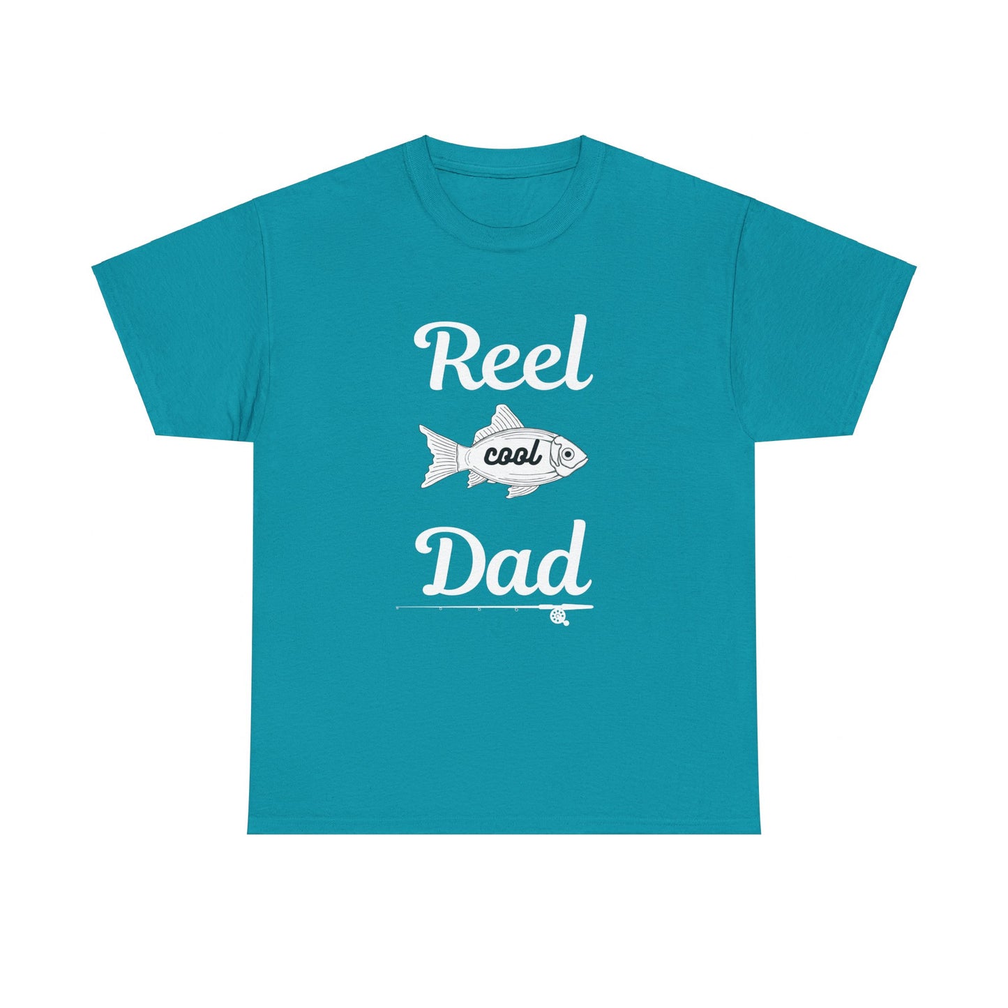 Reel Cool Dad T-Shirt with Fish Design