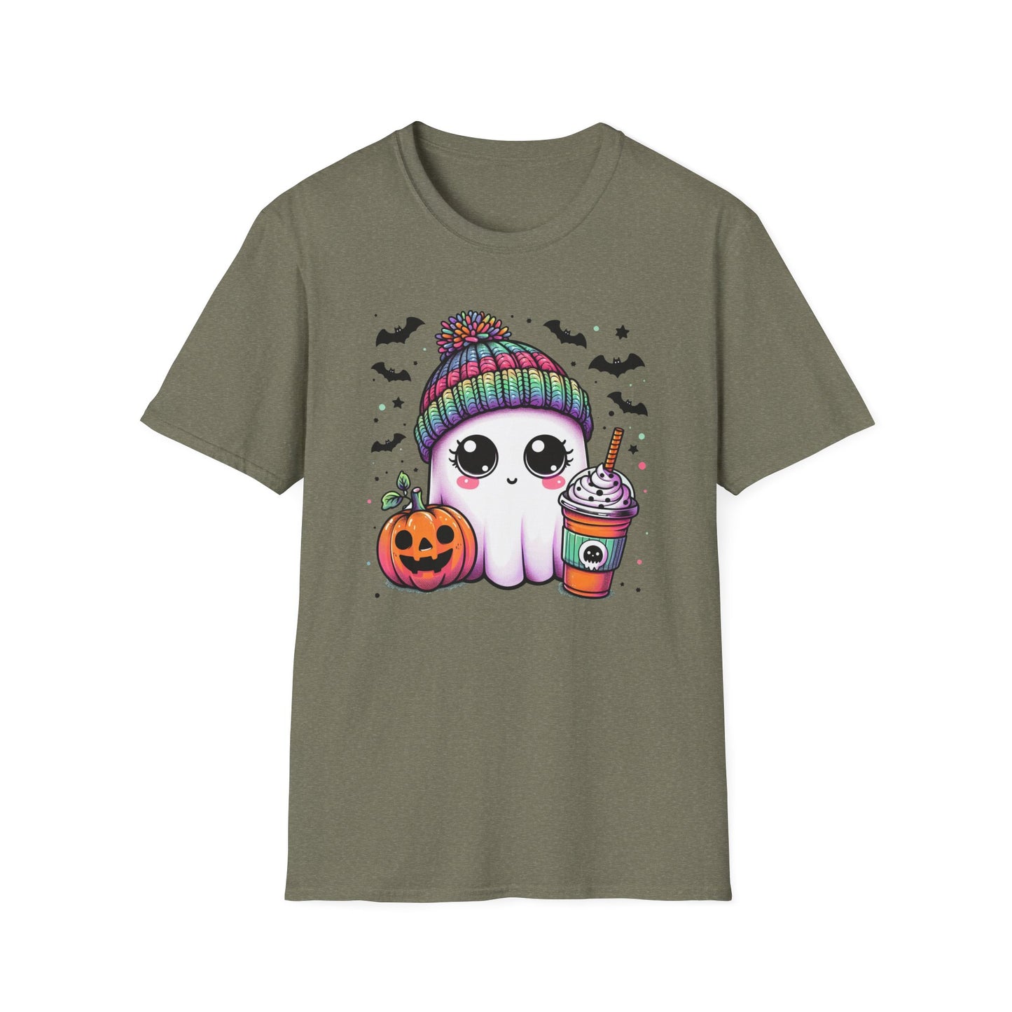 Halloween Ghost with Latte T-Shirt