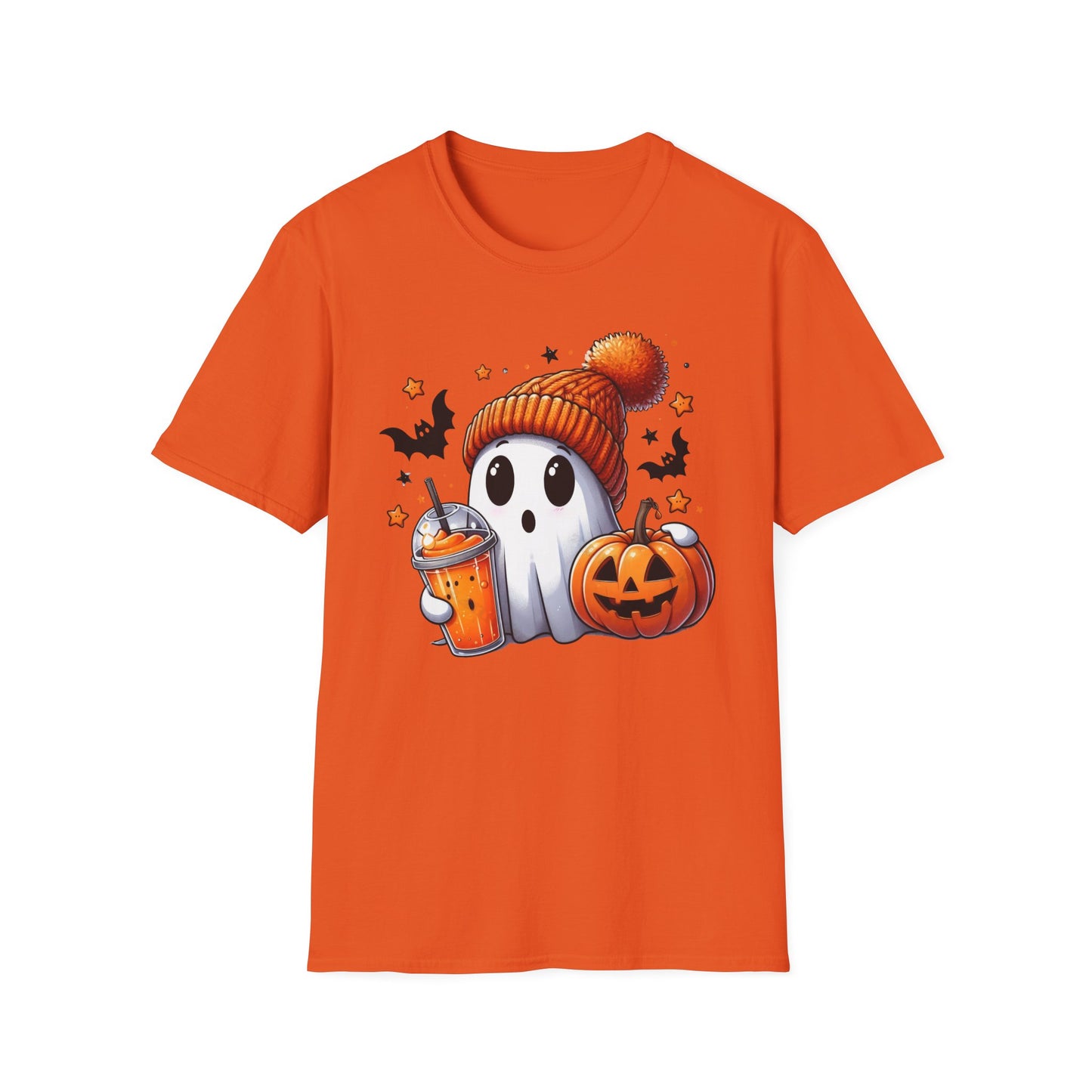 Ghost with Drink Halloween T-Shirt