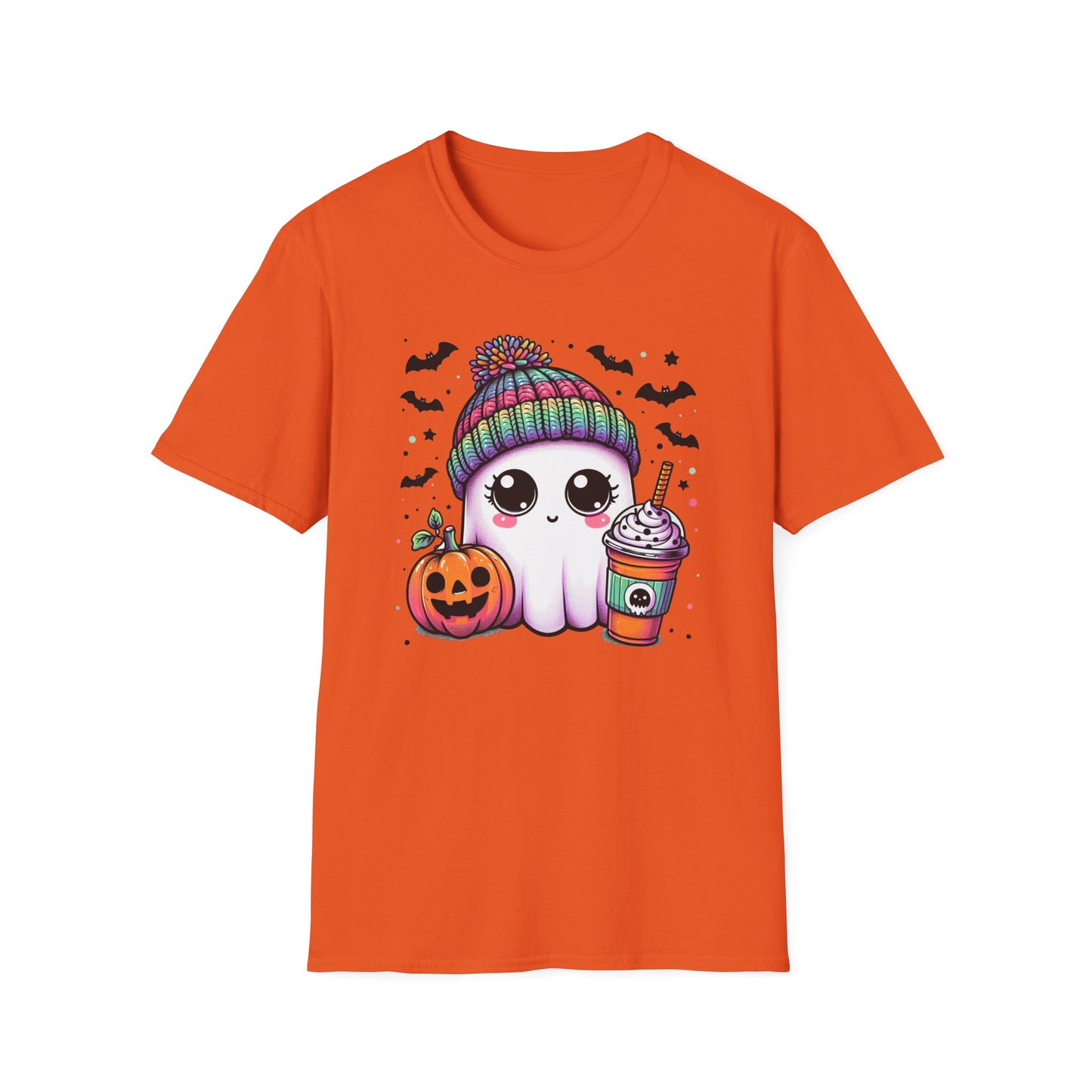 Halloween Ghost with Latte T-Shirt