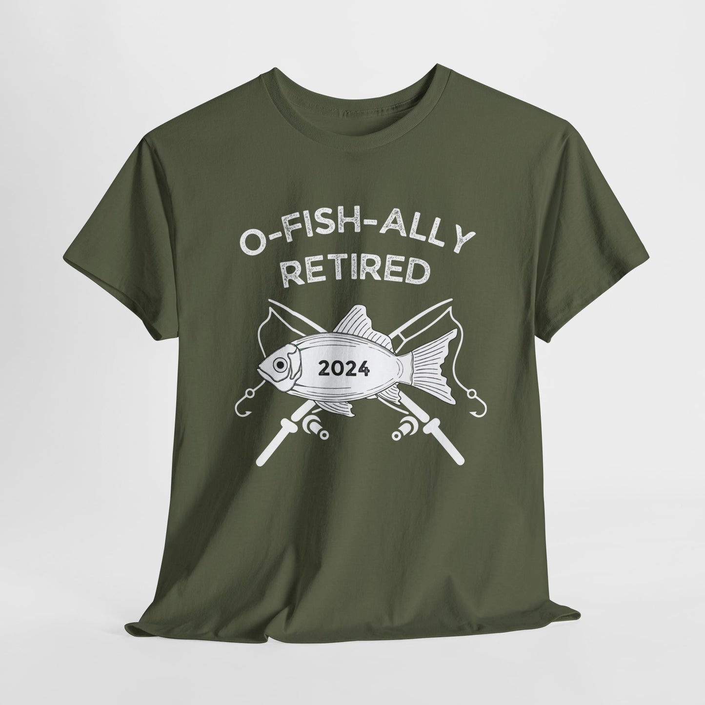 O-FISH-ALLY Retired - Unisex Heavy Cotton Tee