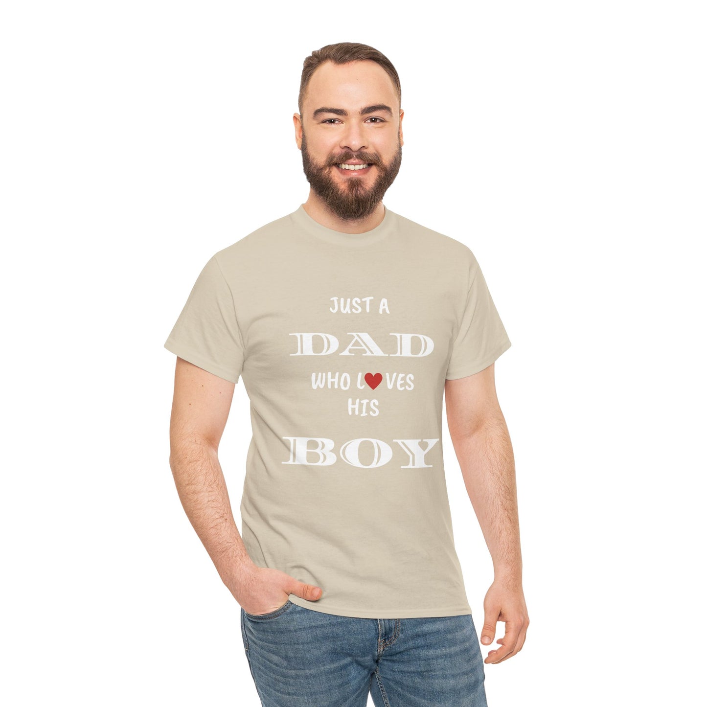 Just a Dad Who Loves His Boy T-Shirt